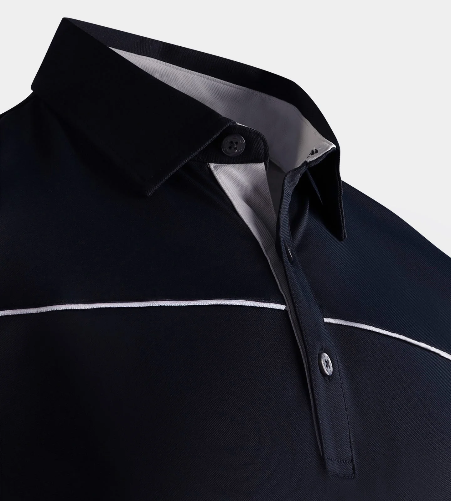 BLOCK PIQUE POLO - NAVY - Image 7