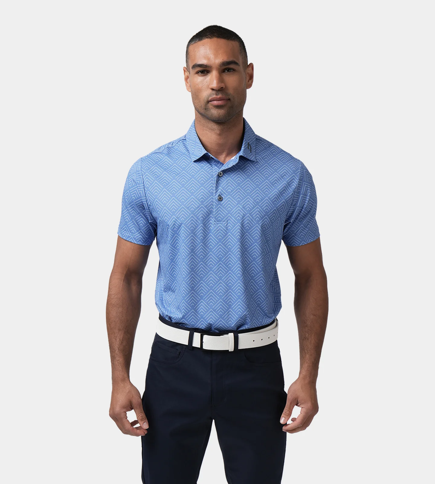 CHEVRON POLO - DENIM - Image 3