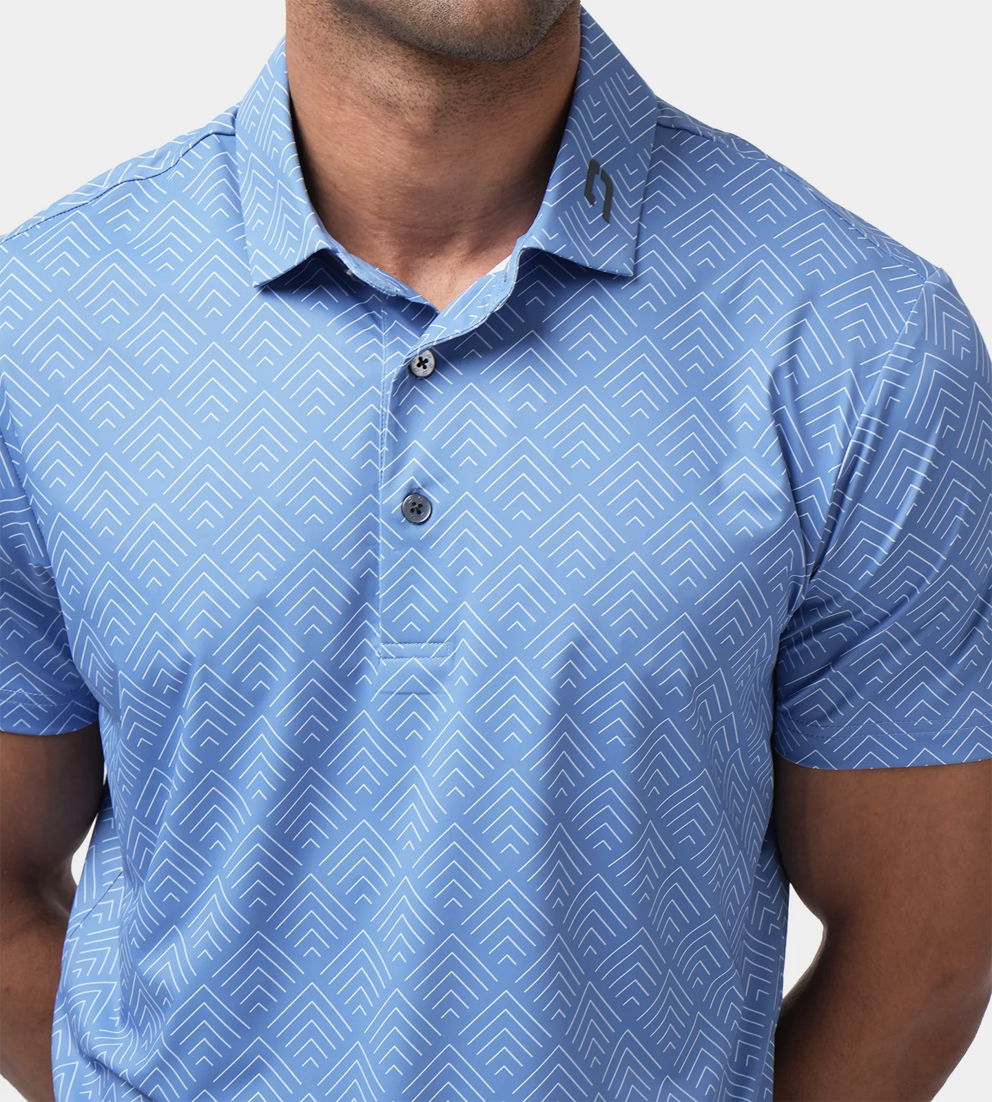 CHEVRON POLO - DENIM - Image 7