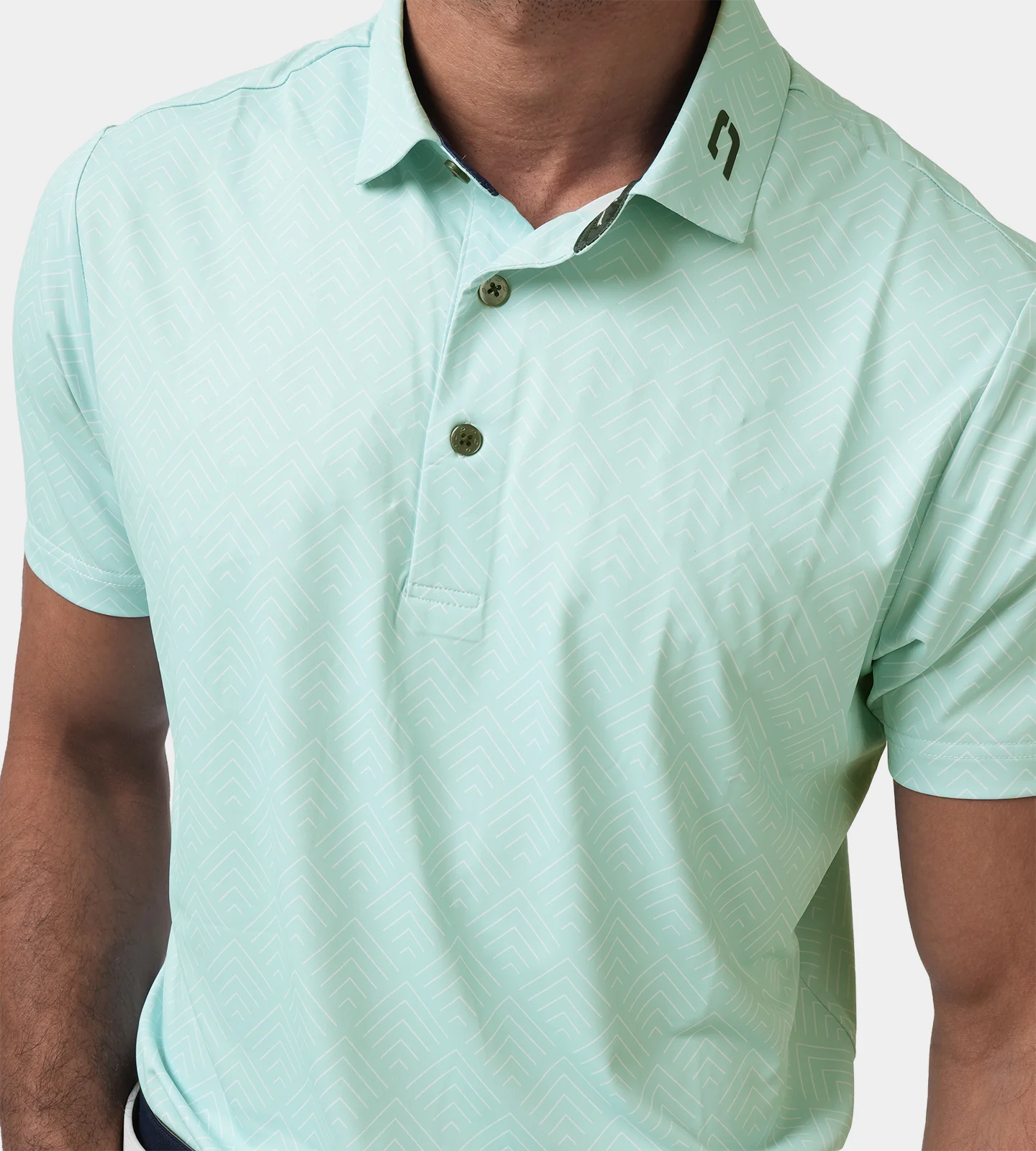 CHEVRON POLO - MINT - Image 7