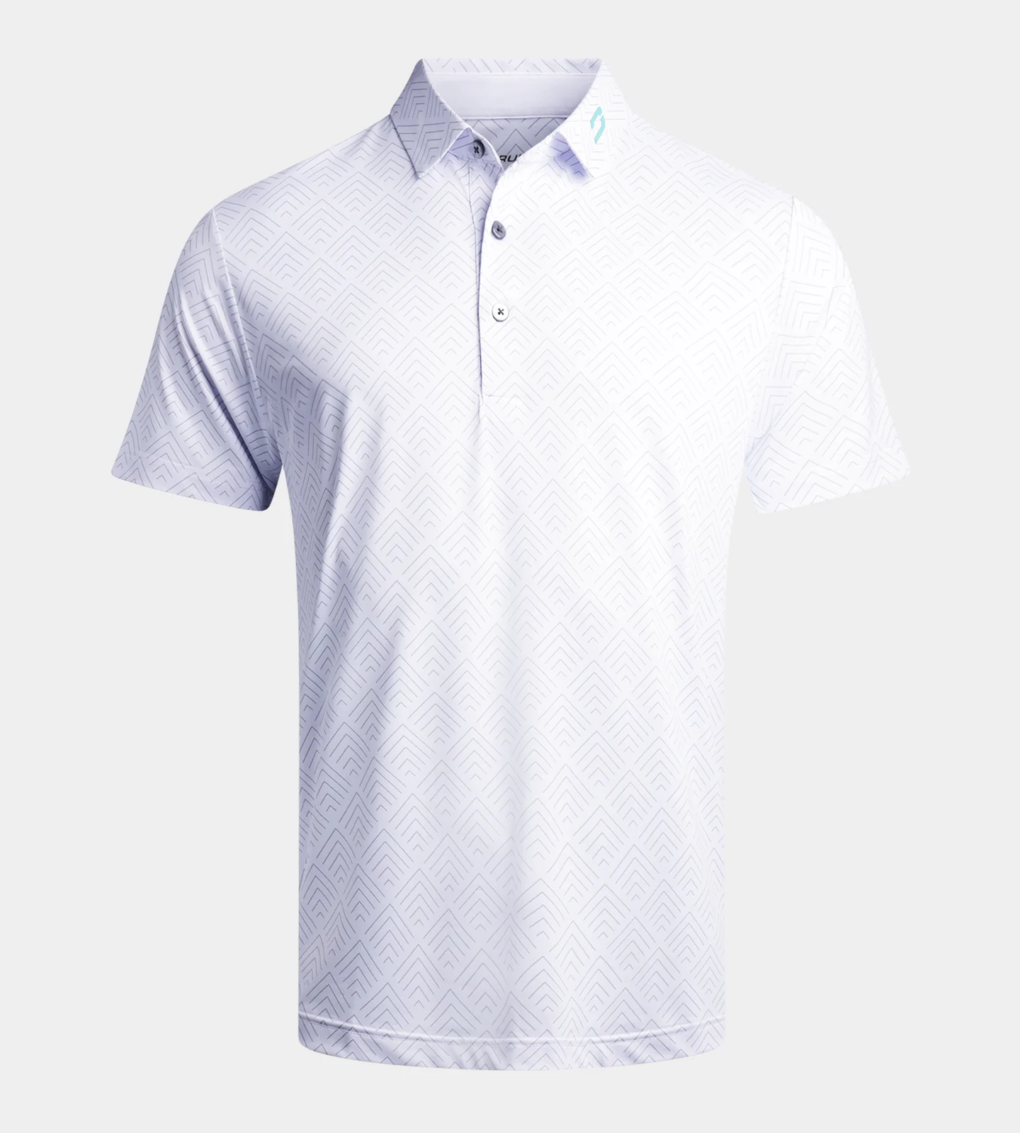 CHEVRON POLO - WHITE