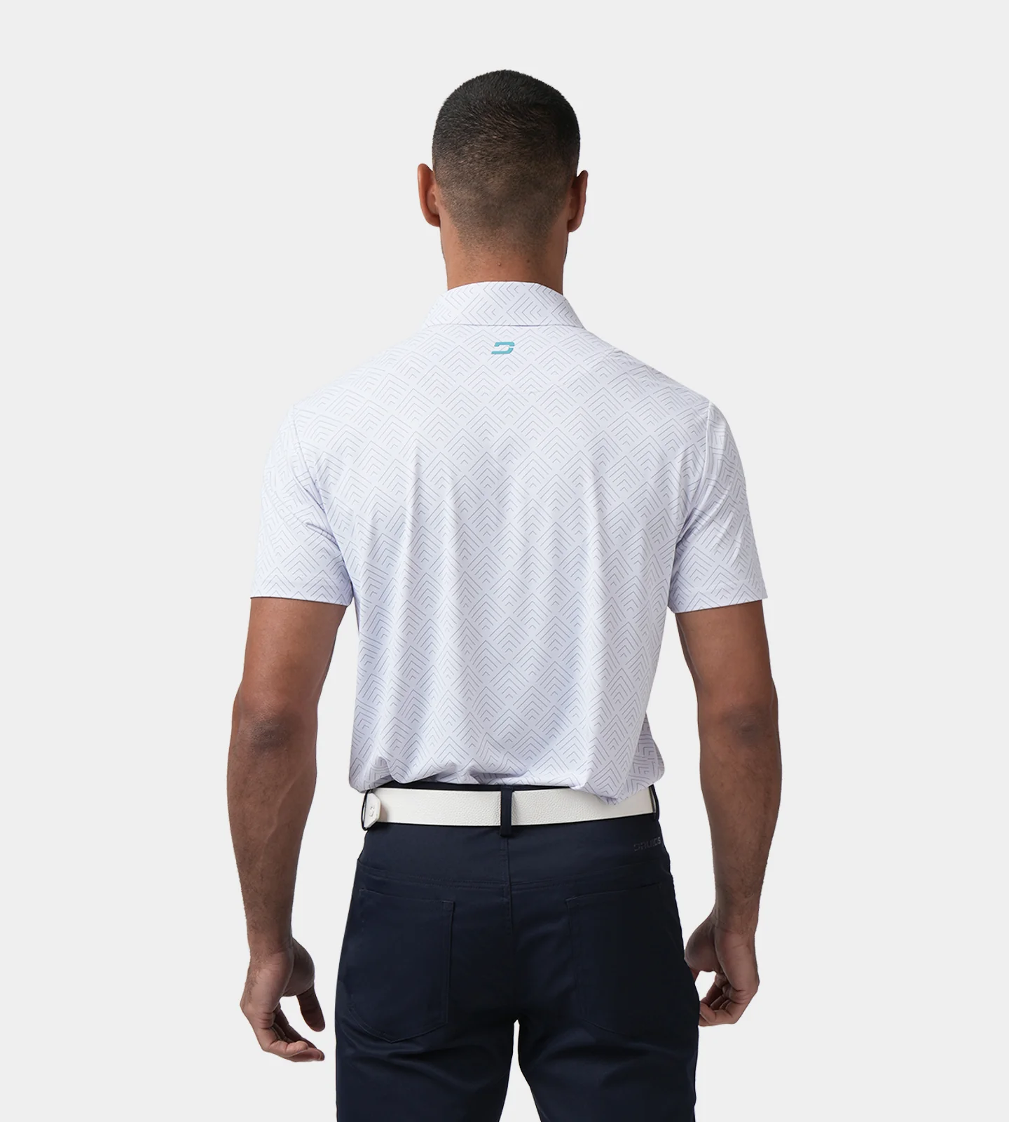 CHEVRON POLO - WHITE - Image 4