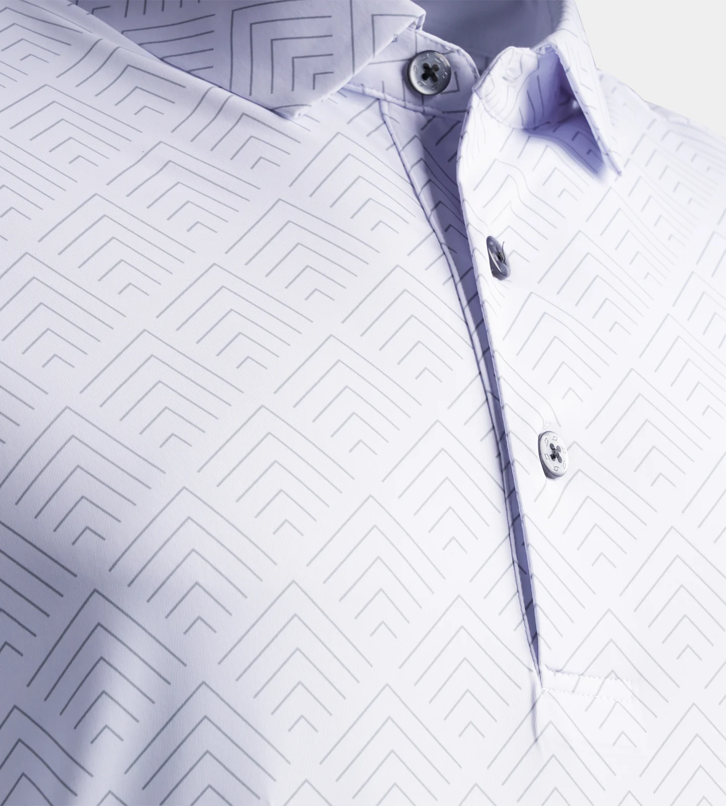 CHEVRON POLO - WHITE - Image 8
