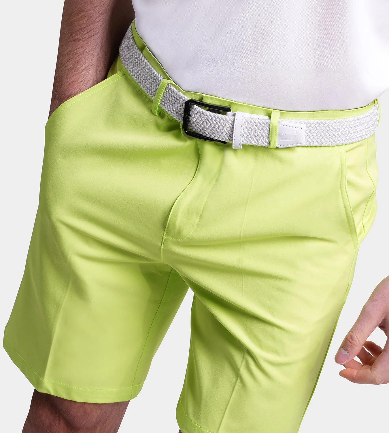 CLIMA GOLF SHORTS - LIME - Image 4