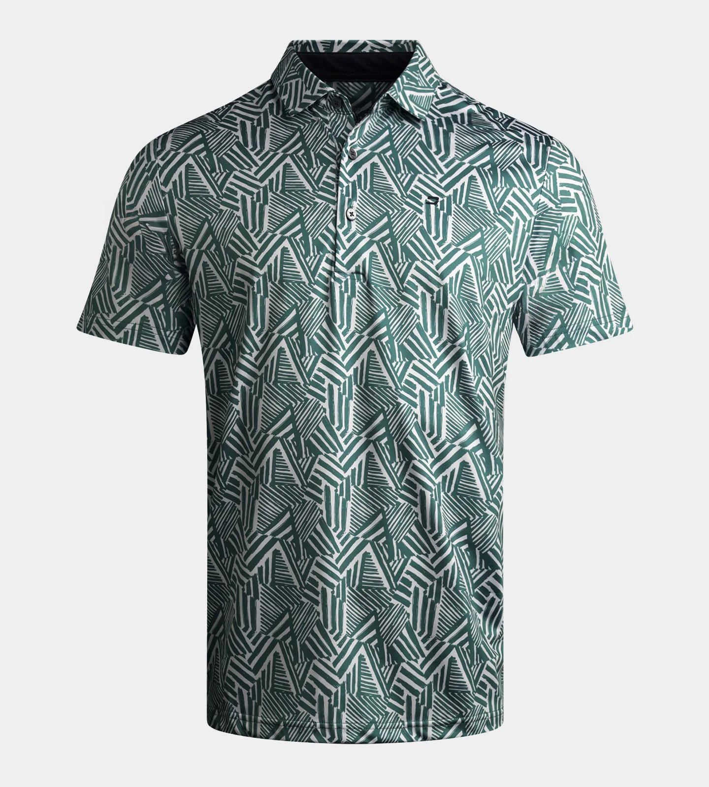 DAZZLE POLO - SAGE/WHITE