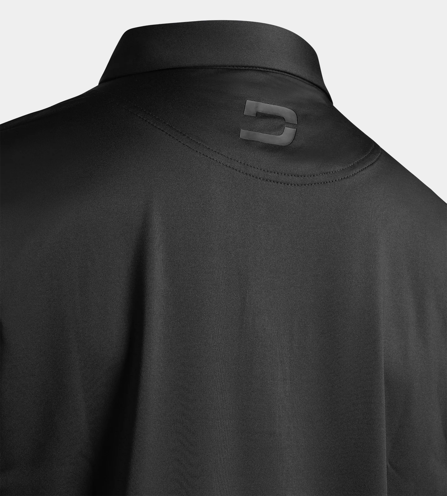 FLORAL PANEL POLO - BLACK - Image 6