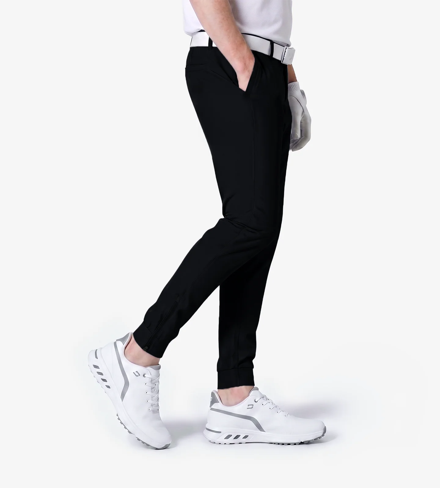 MEN'S GOLF JOGGERS - BLACK - Image 3