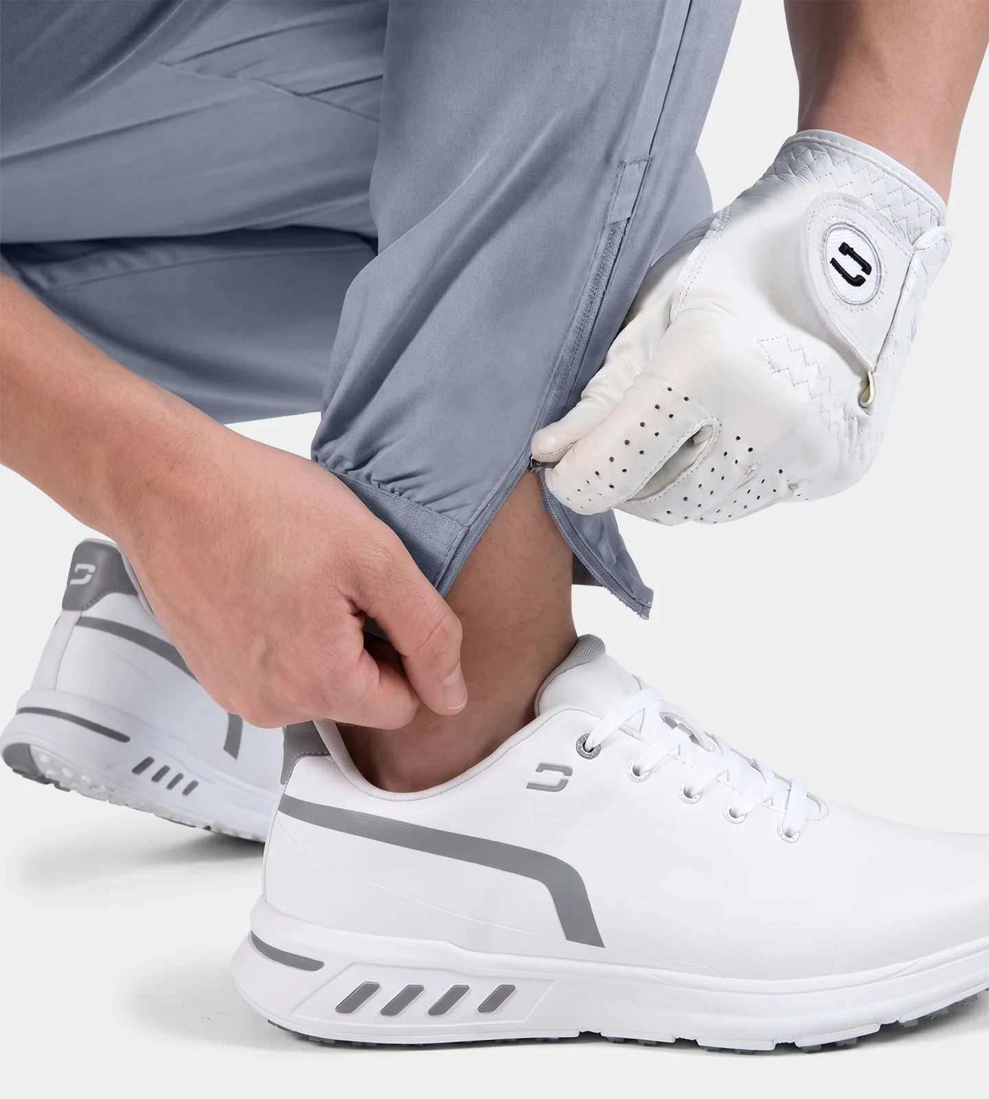MEN'S GOLF JOGGERS - GREY - Image 9