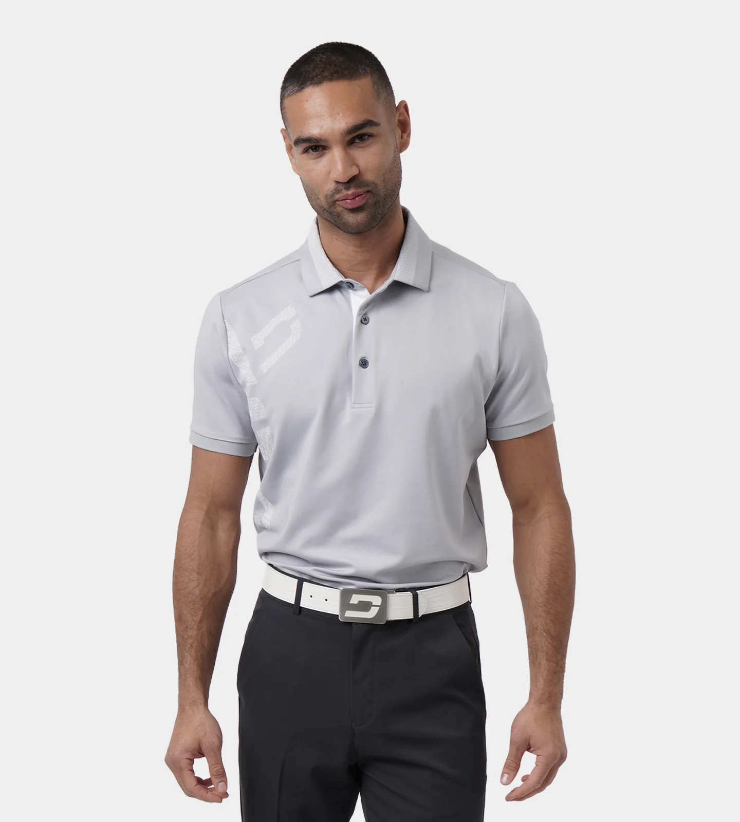 HALF LINE POLO - GREY - Image 2