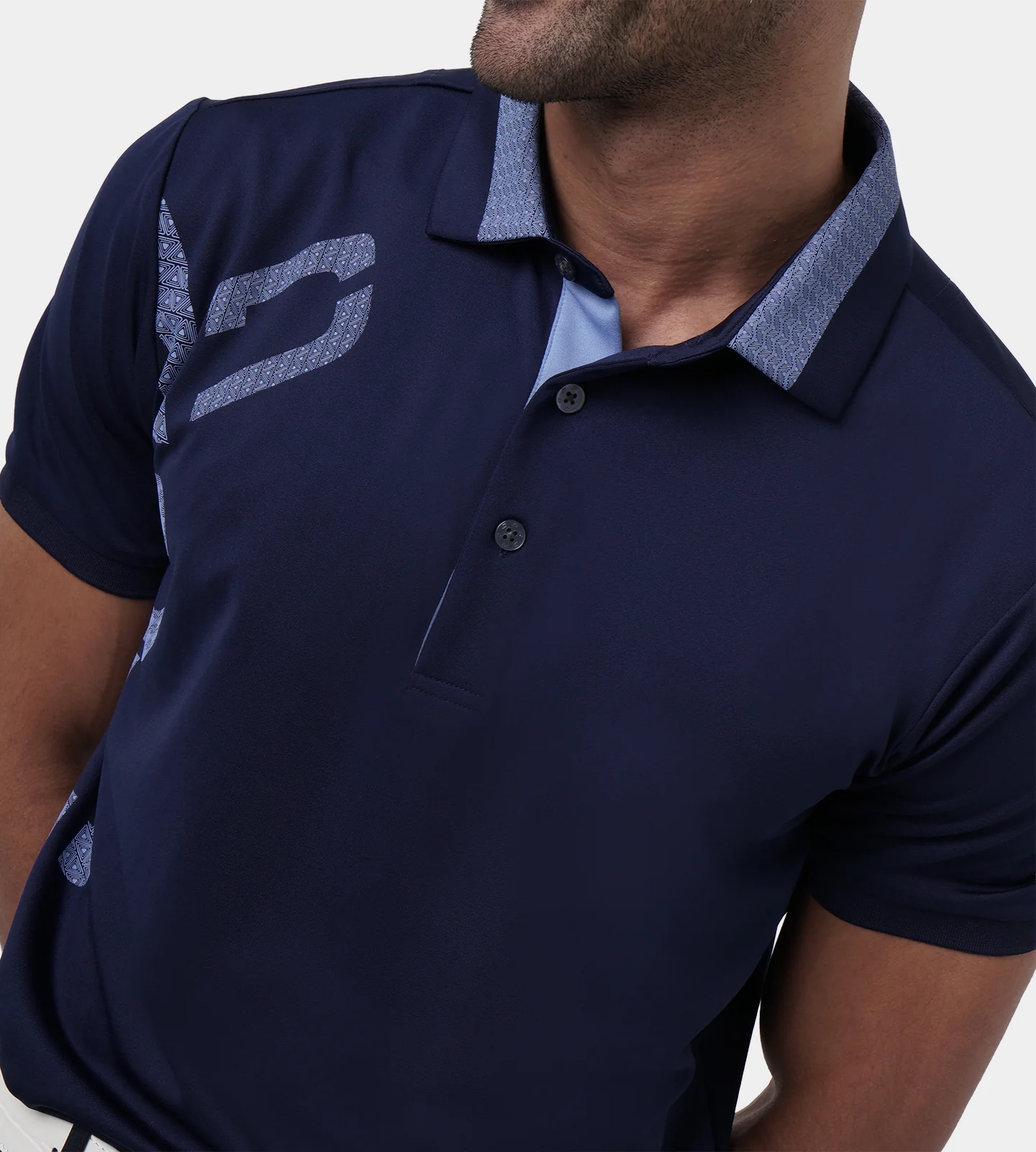 HALF LINE POLO - NAVY - Image 4