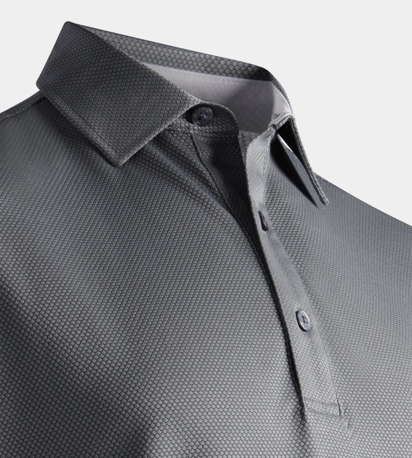 HONEYCOMB POLO - GREY - Image 4