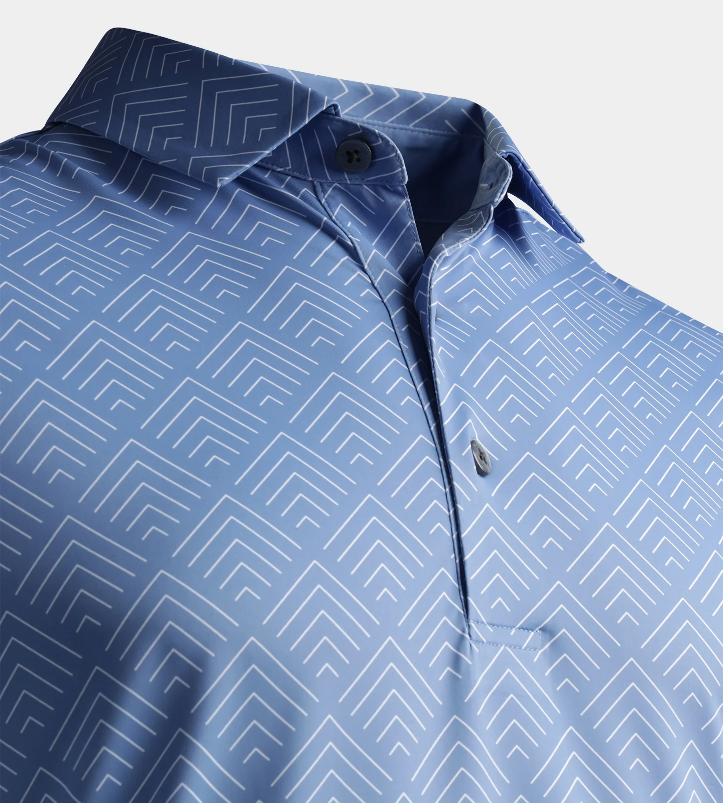 KIDS CHEVRON POLO - DENIM - Image 3