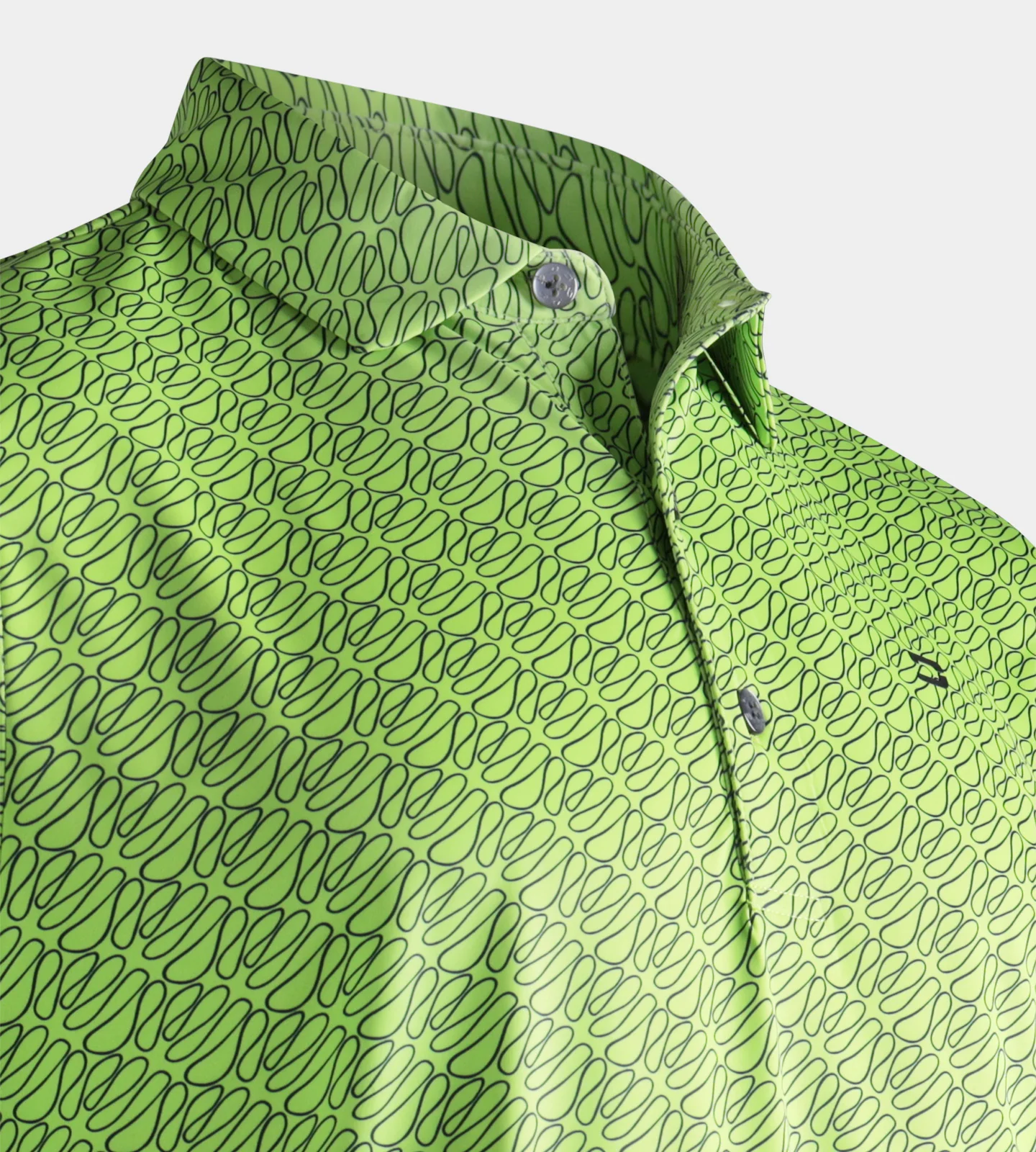 KIDS DOODLE POLO - LIME - Image 3
