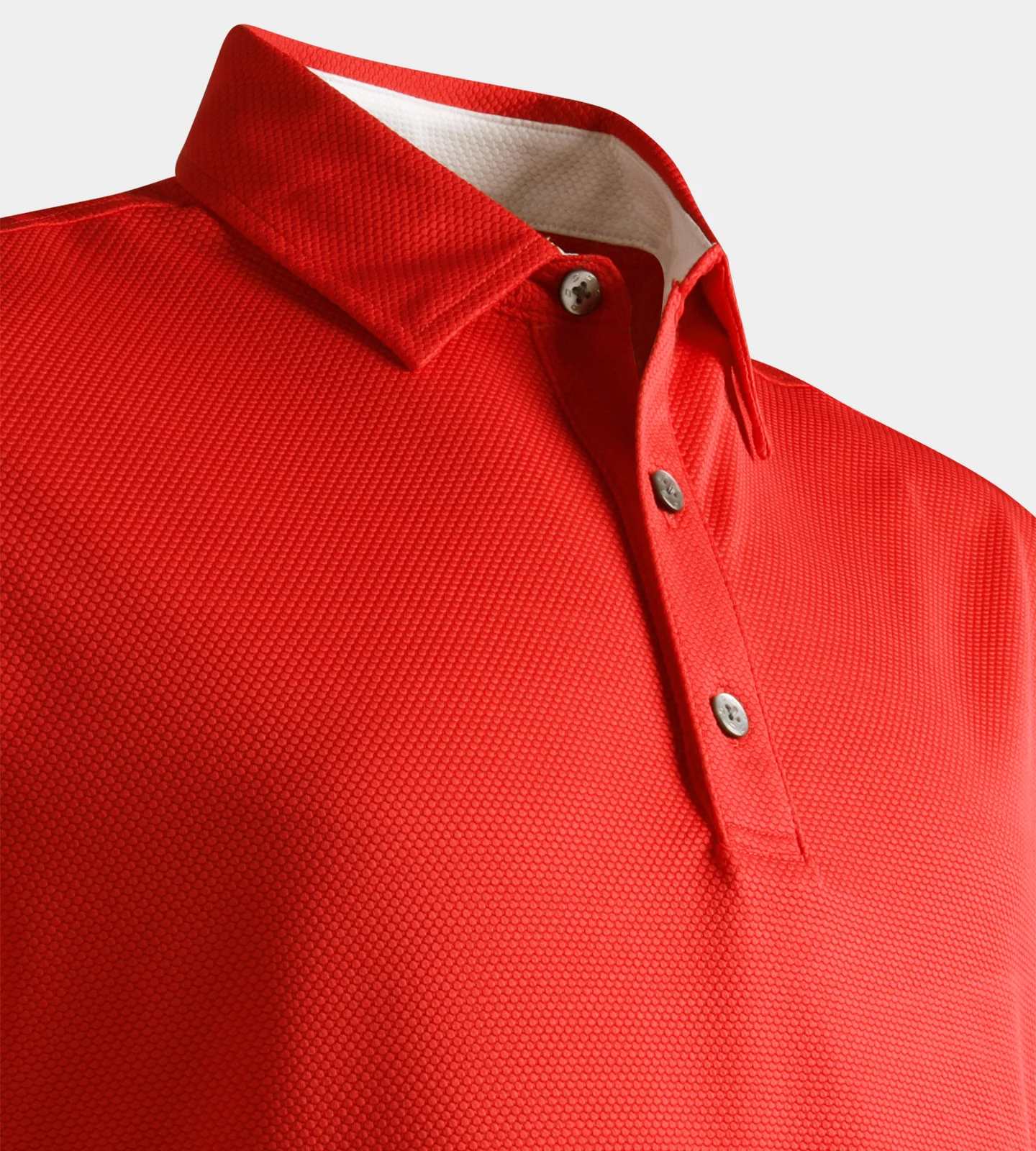 KIDS HONEYCOMB POLO - RED - Image 3