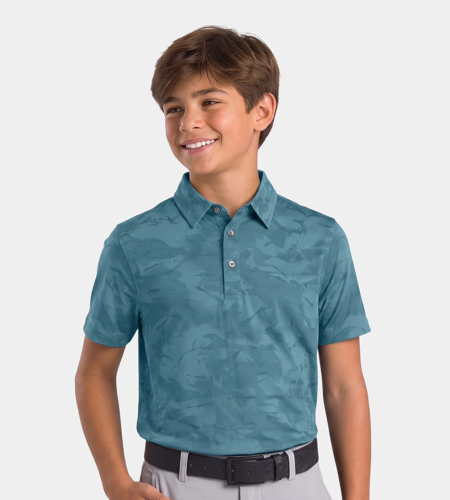 KIDS HORIZON POLO - GREEN - Image 2