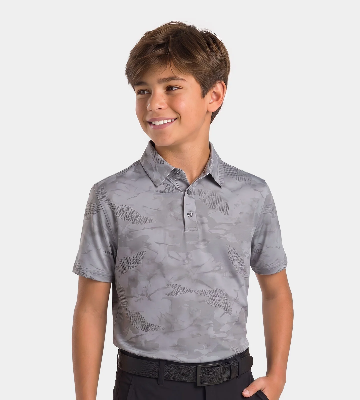 KIDS HORIZON POLO - GREY - Image 2