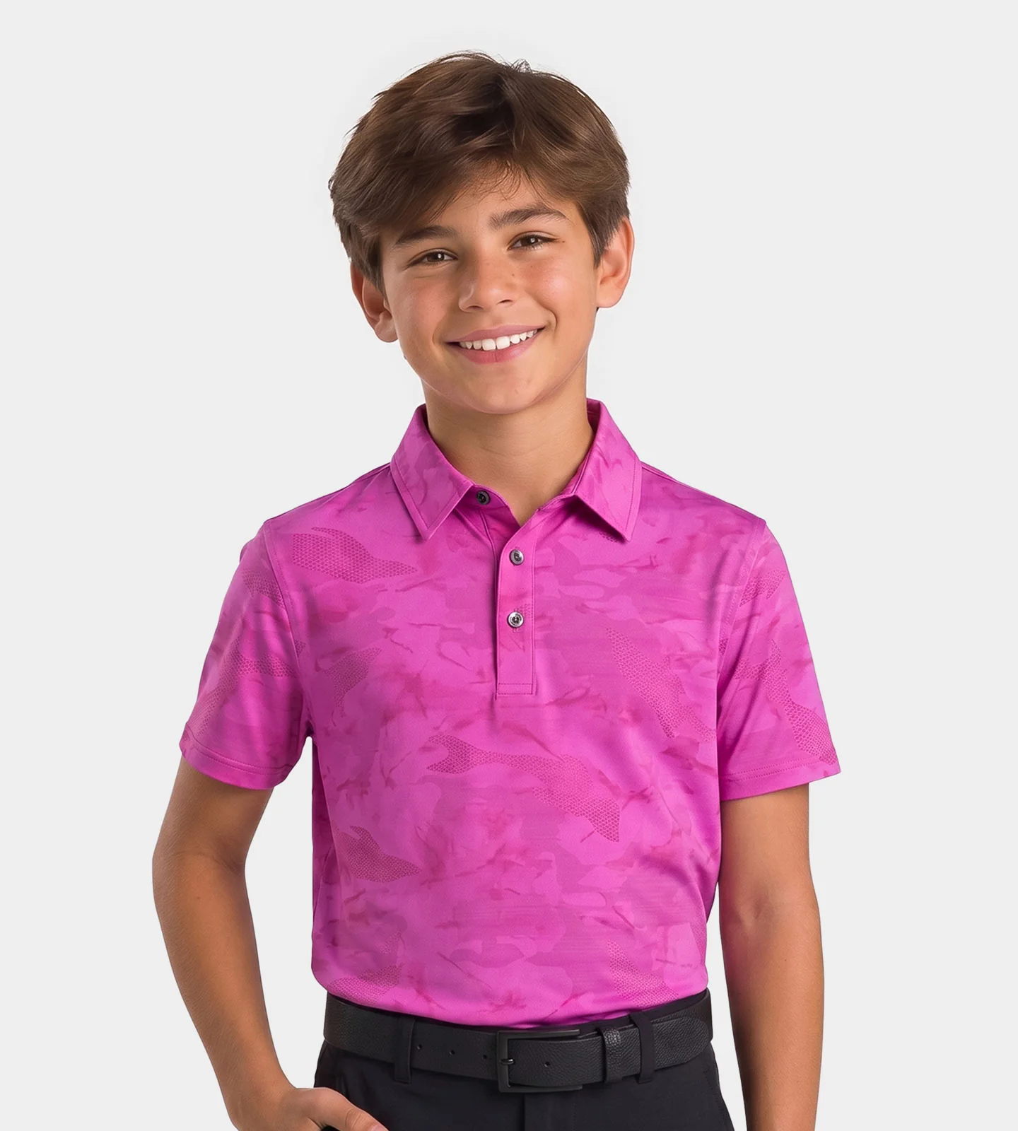 KIDS HORIZON POLO - PINK - Image 2