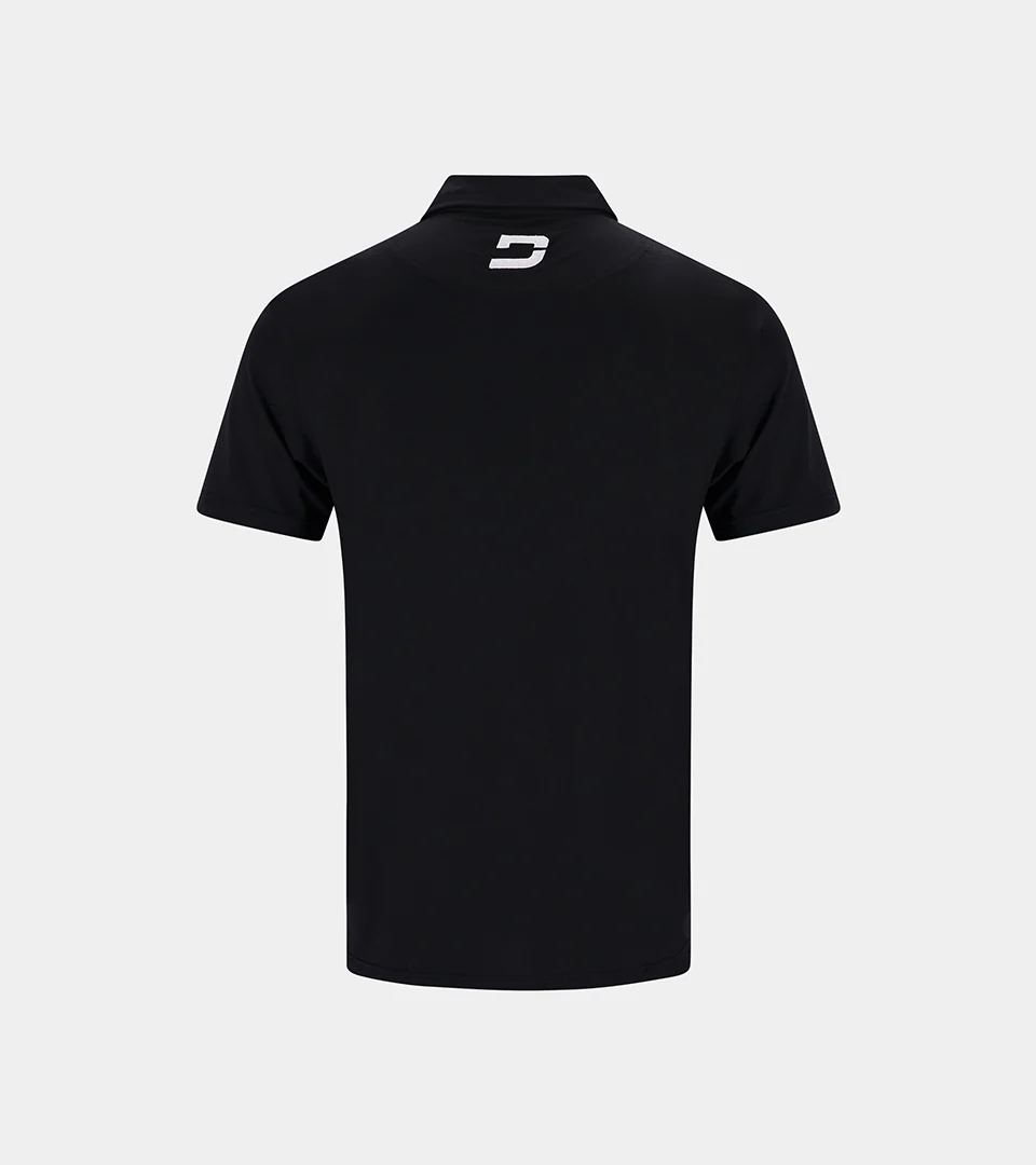 KIDS PERFORMANCE POLO - BLACK - Image 3