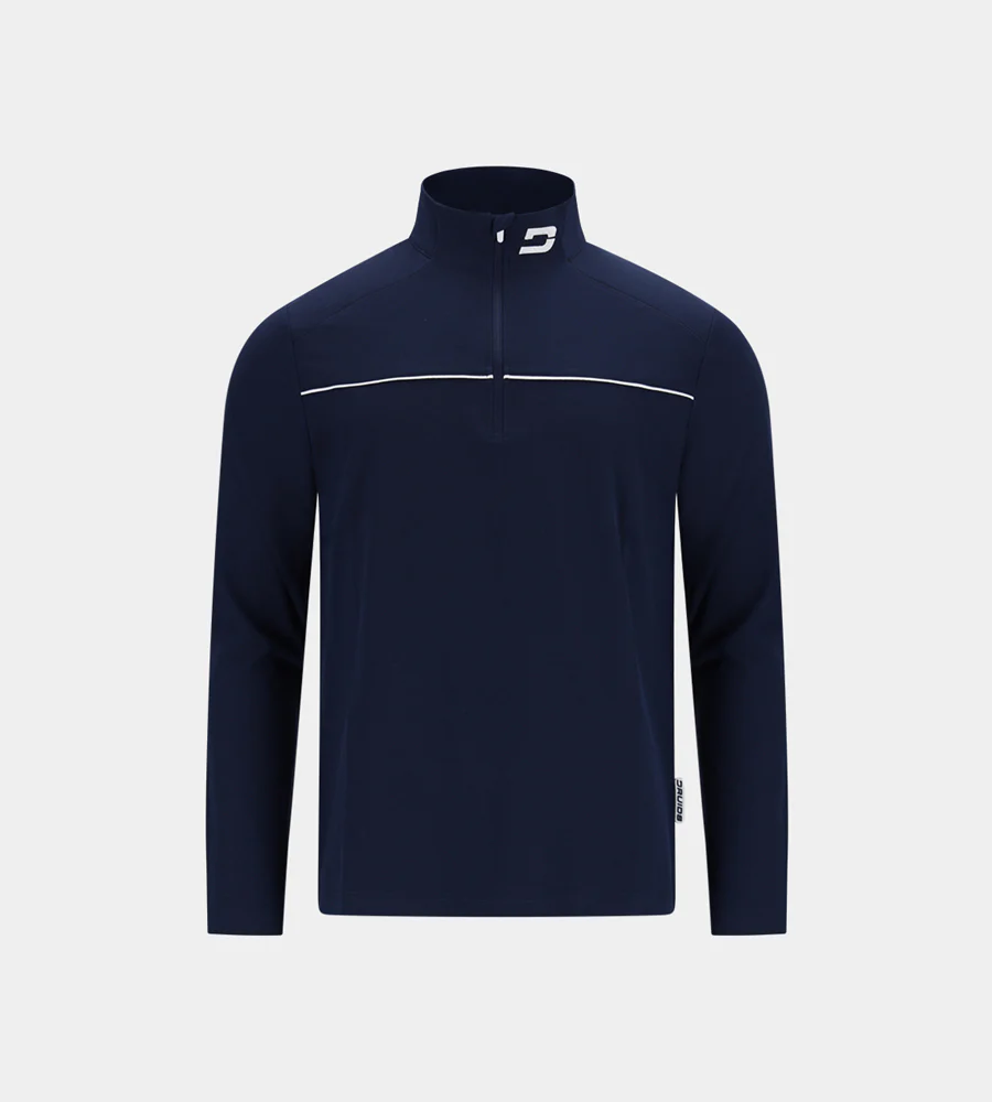 KIDS PIQUE MIDLAYER - NAVY