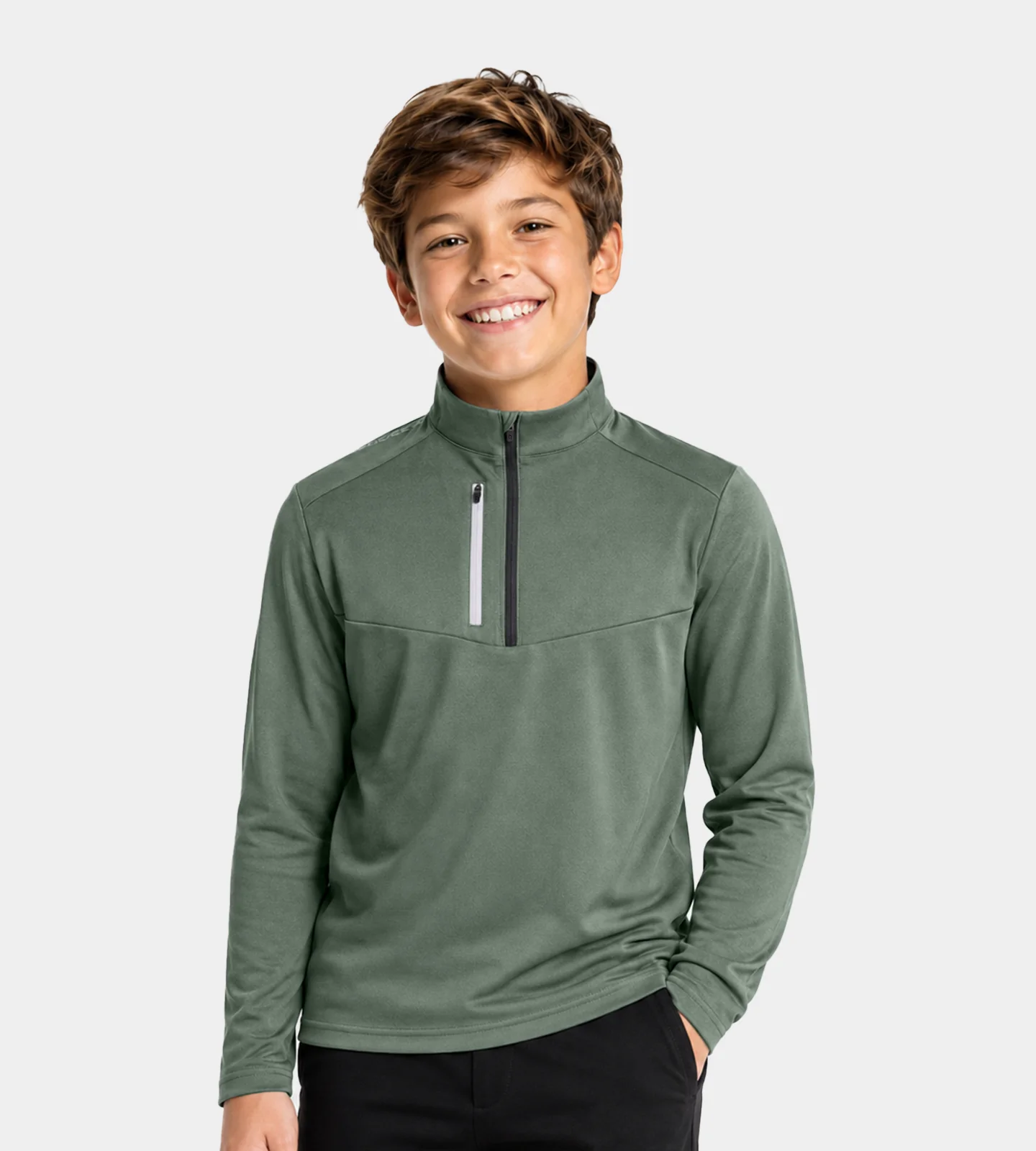KIDS PRO RANGE MIDLAYER - SAGE - Image 2