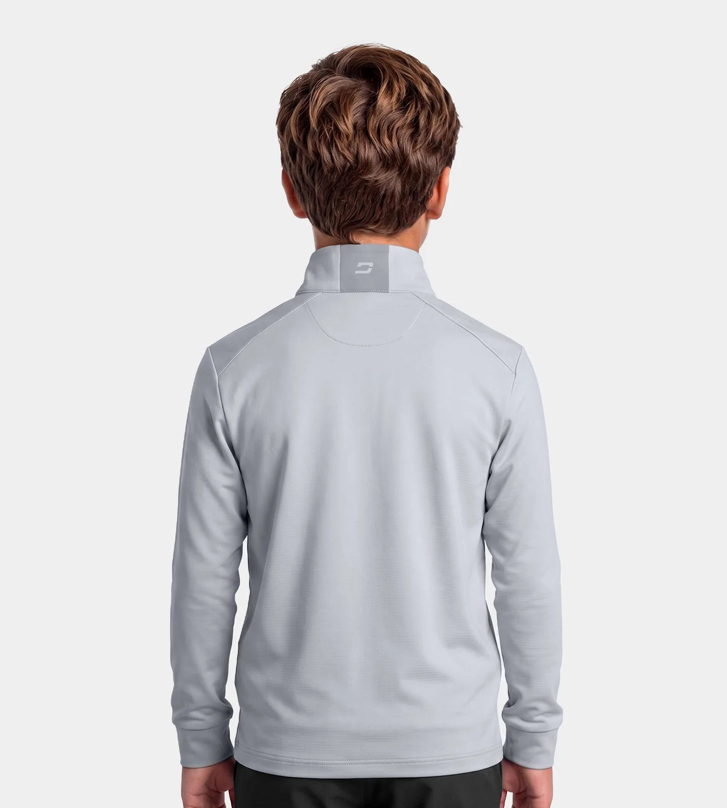 KIDS RIBBED PINE MIDLAYER - GREY - Image 4