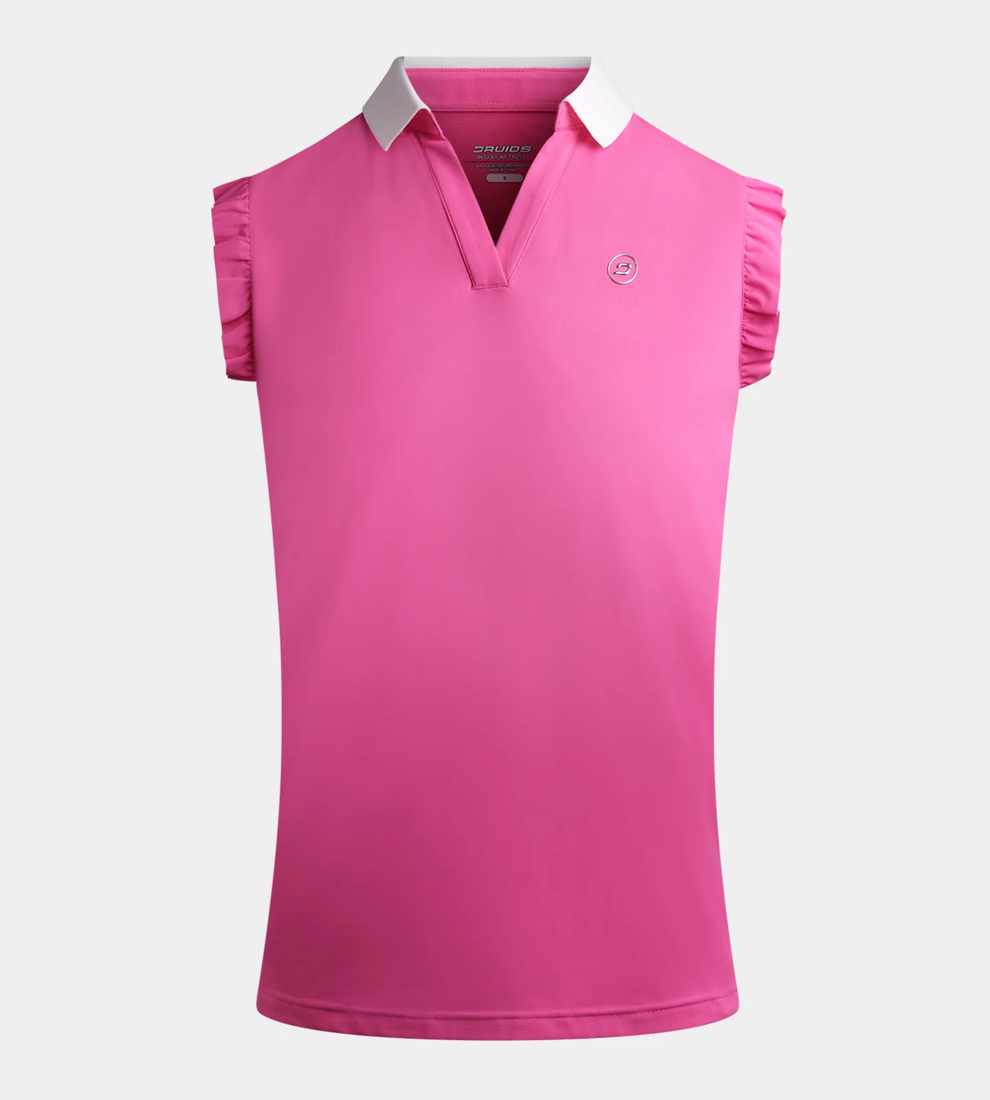 LADIES CAPPED POLO - PINK - Image 4