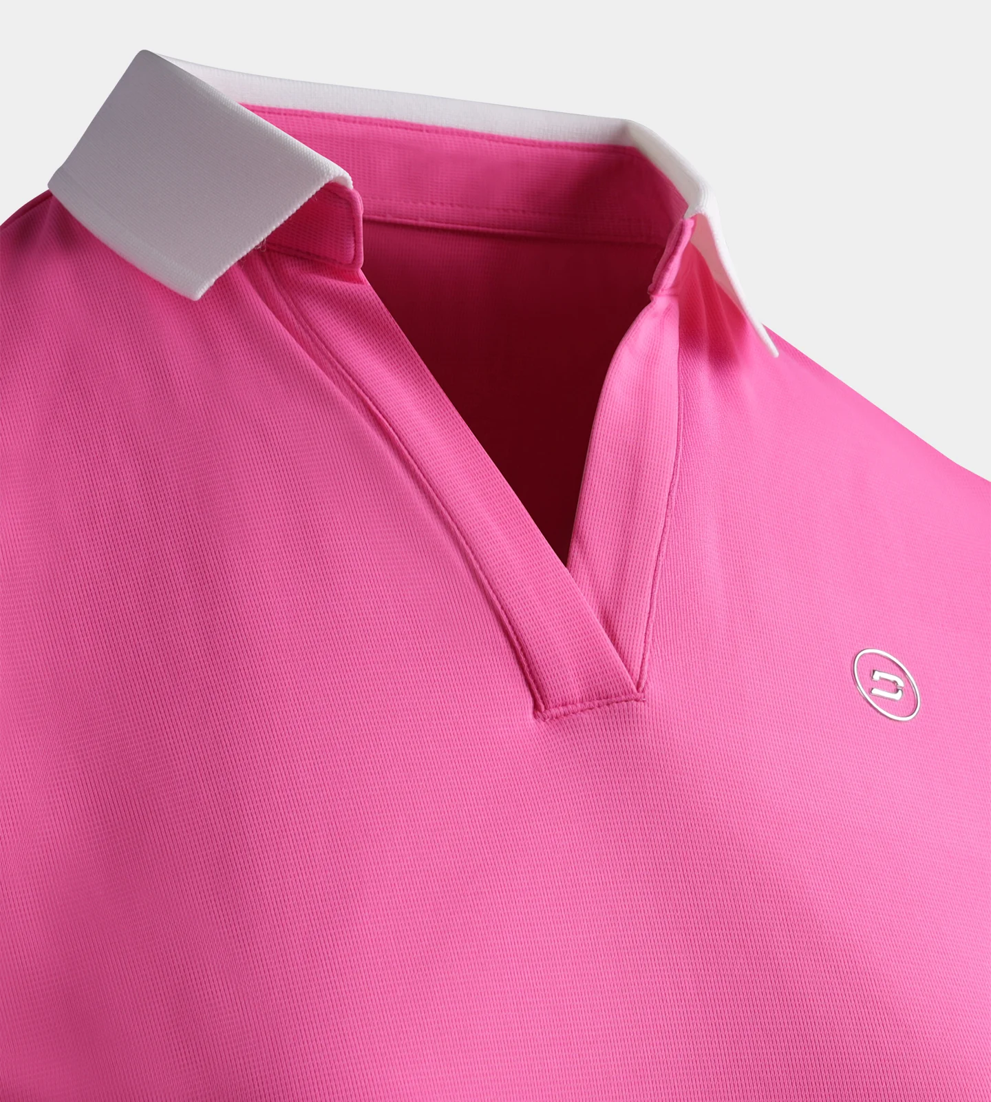 LADIES CAPPED POLO - PINK - Image 6