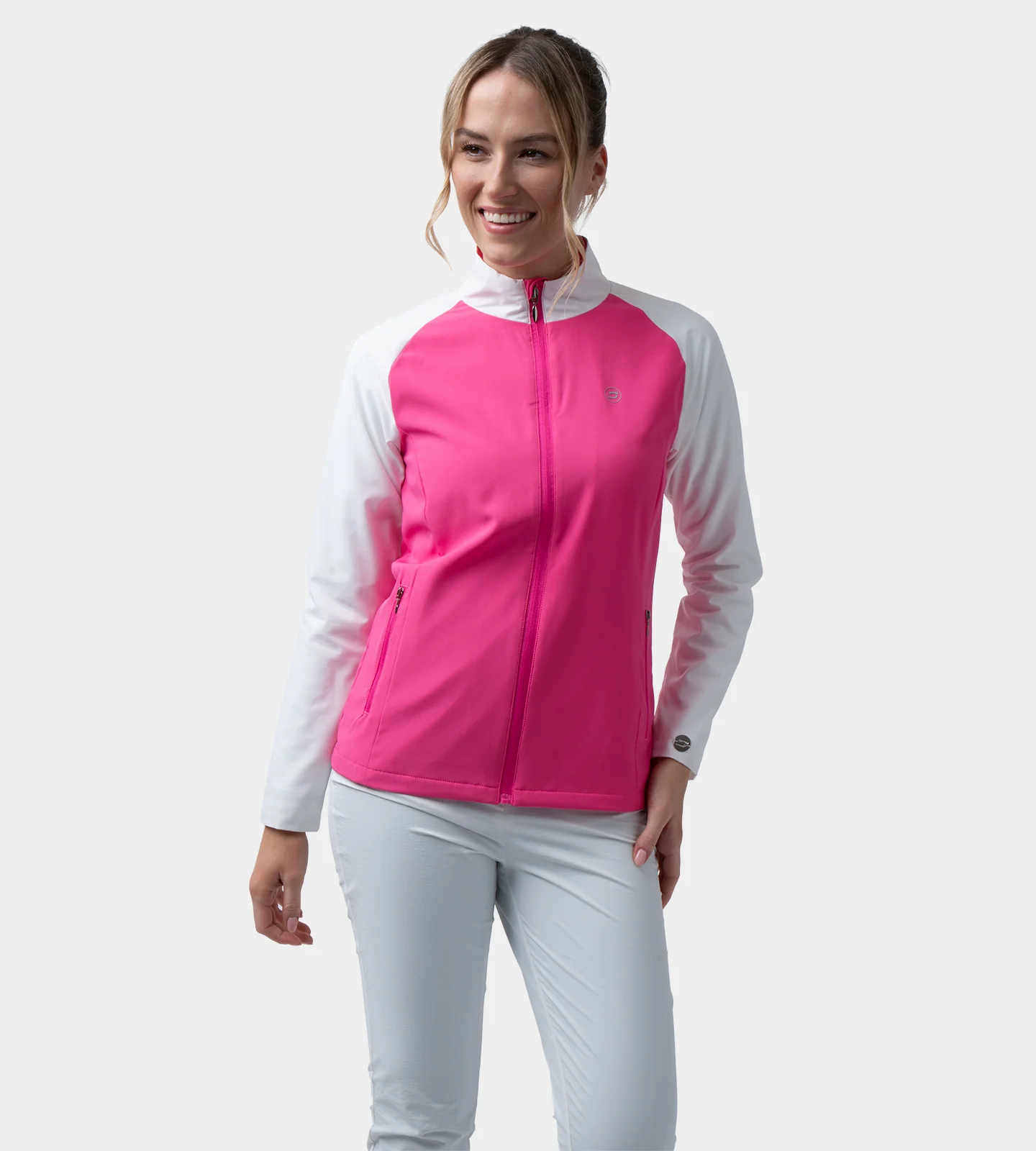 LADIES CHAP JACKET - BRIGHT PINK