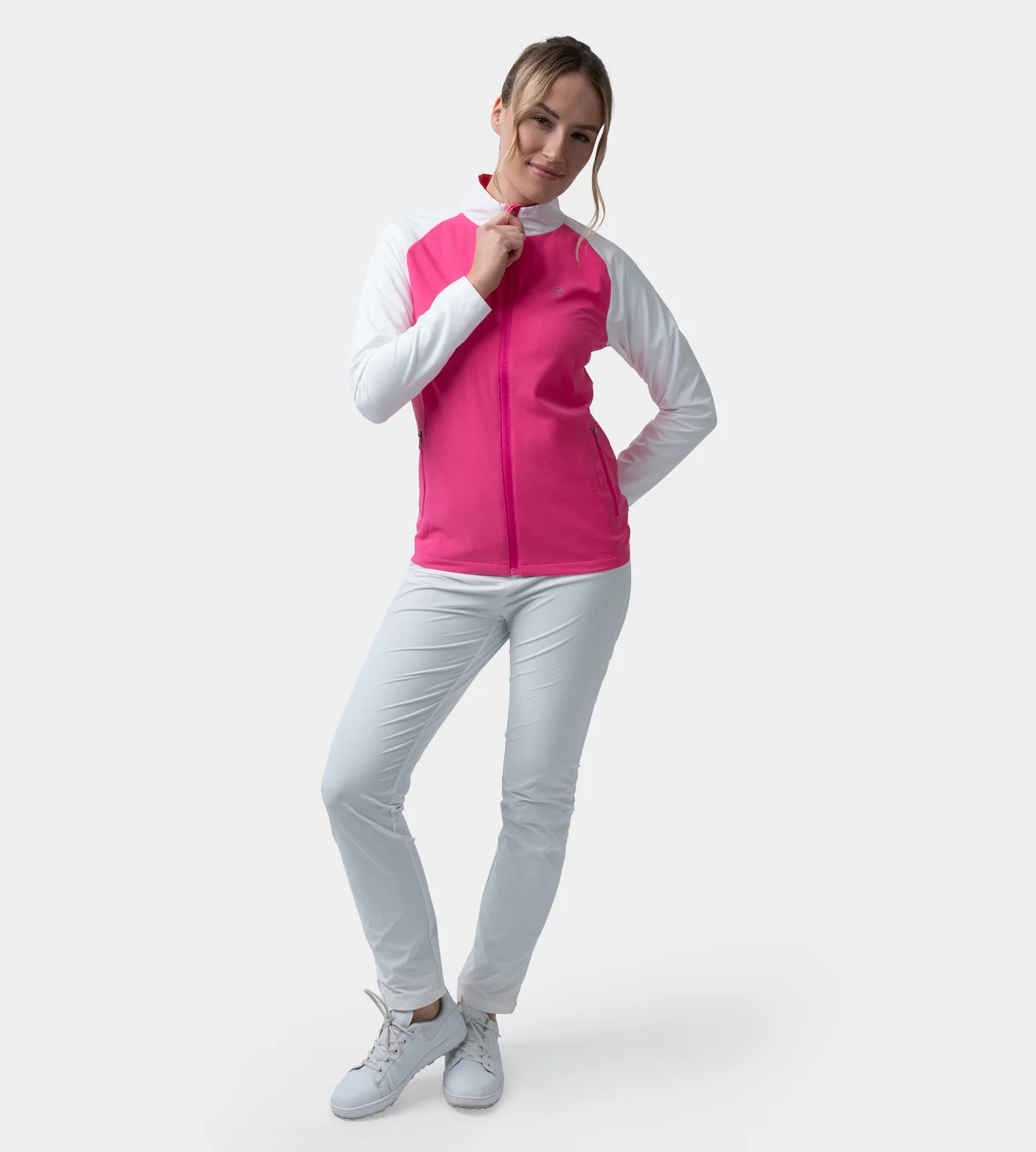 LADIES CHAP JACKET - BRIGHT PINK - Image 2