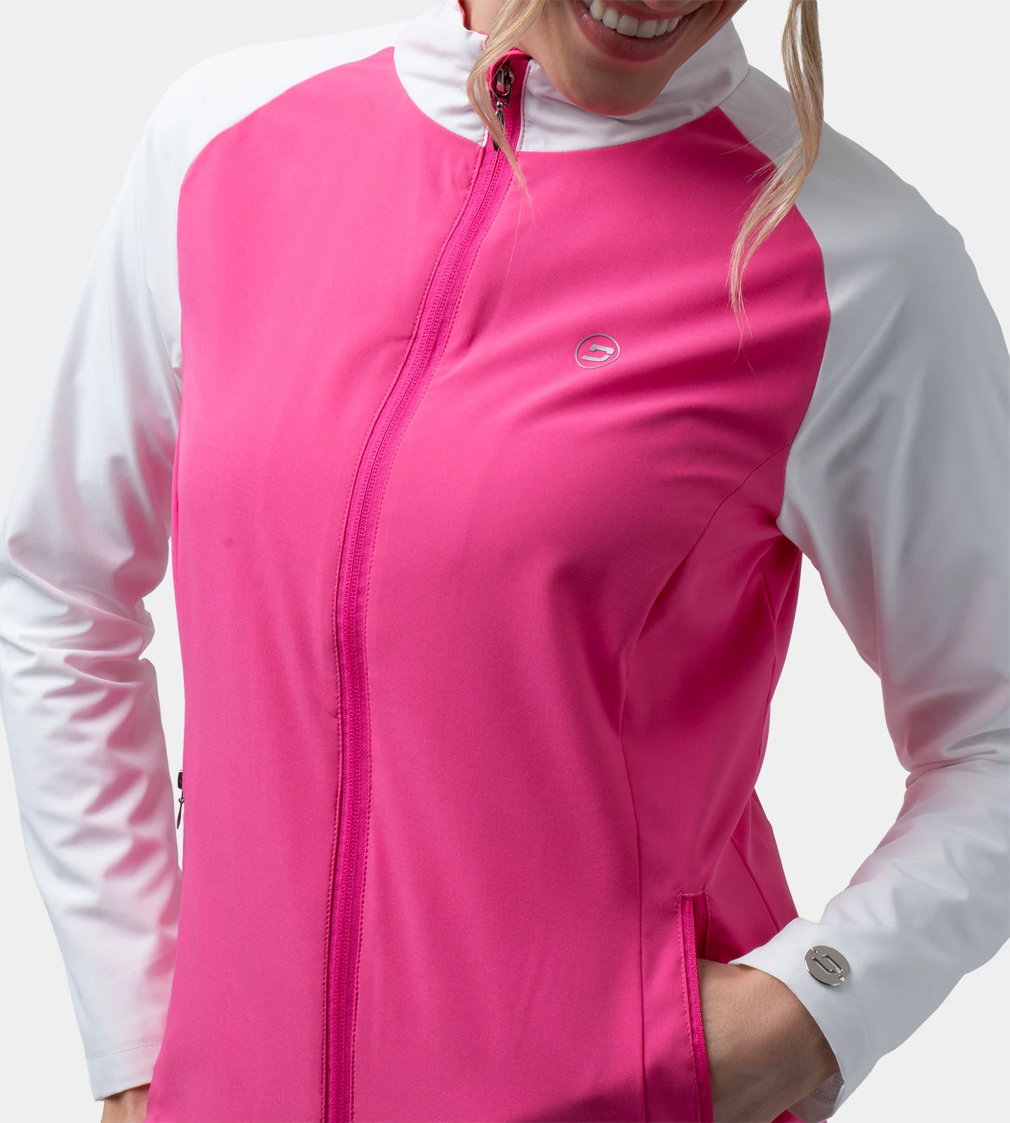 LADIES CHAP JACKET - BRIGHT PINK - Image 4