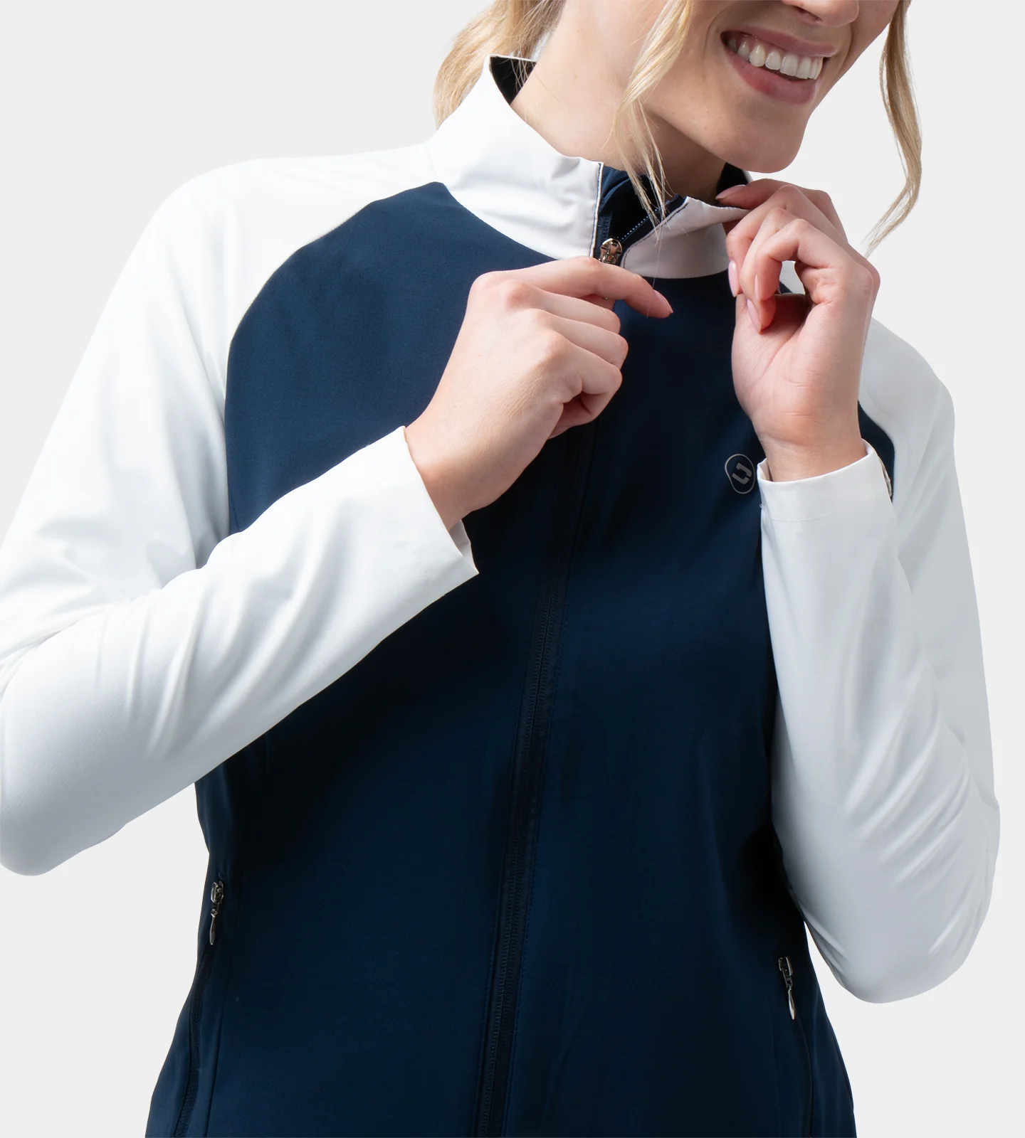 LADIES CHAP JACKET - NAVY - Image 3