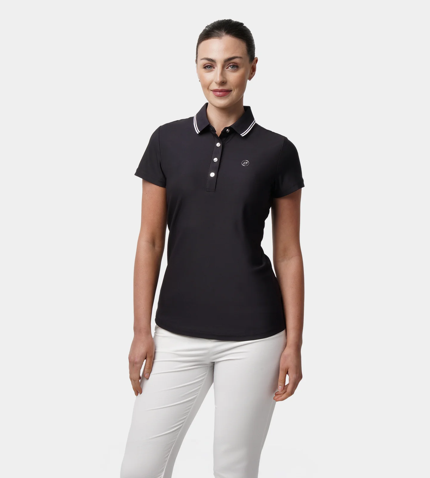 LADIES CLASSIC FIT POLO - BLACK