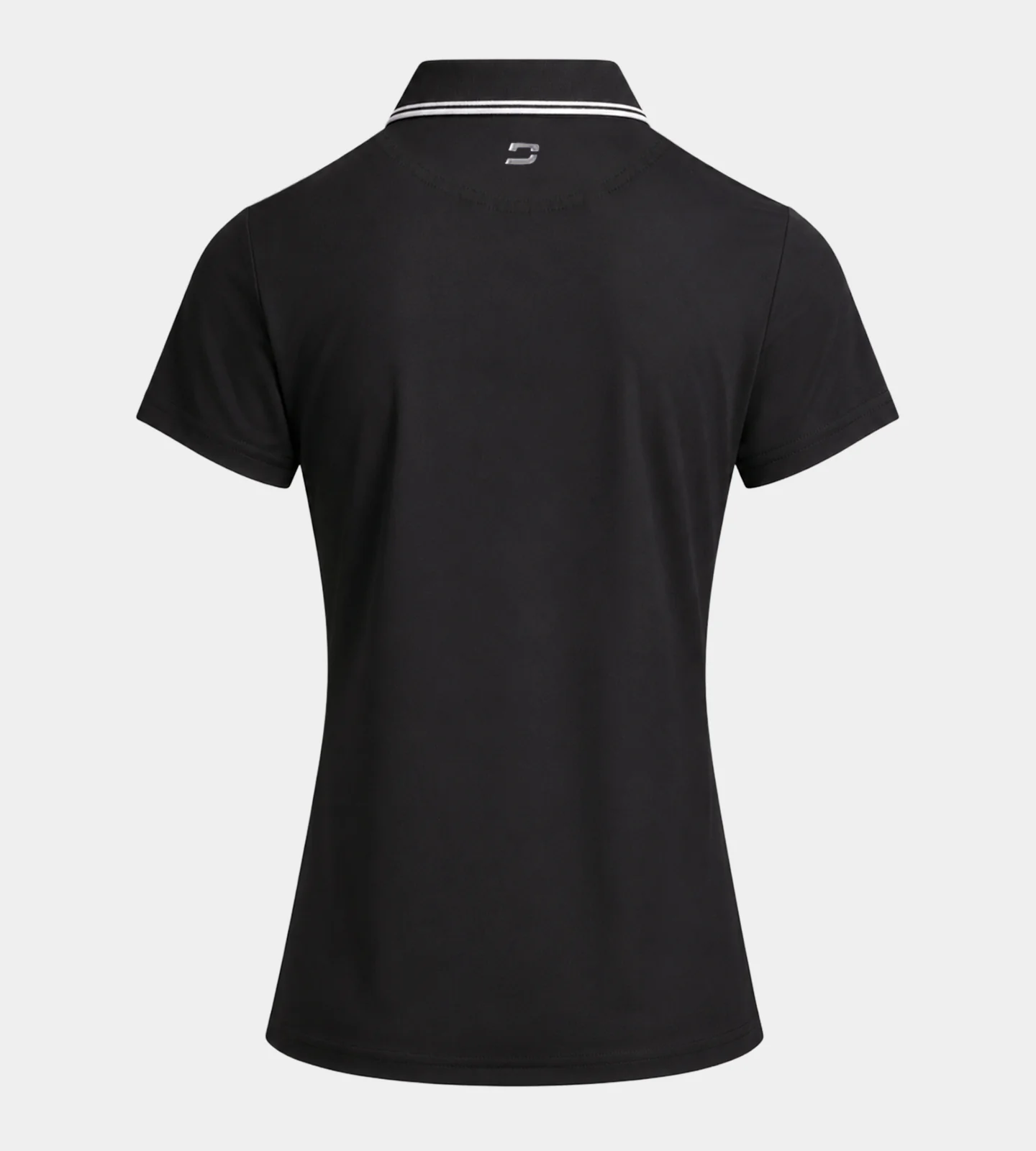 LADIES CLASSIC FIT POLO - BLACK - Image 6