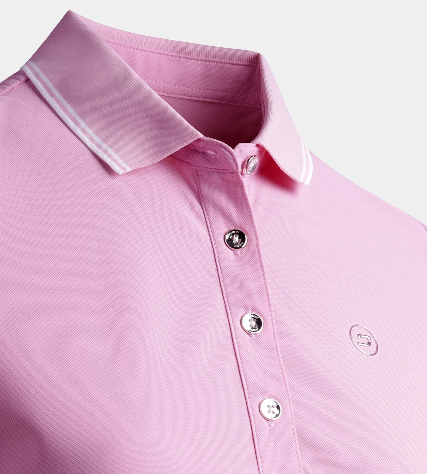 LADIES CLASSIC FIT POLO - PINK - Image 7