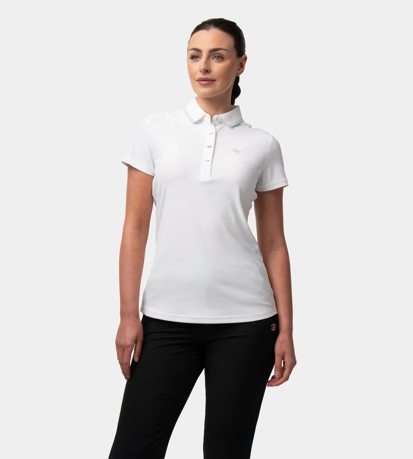 LADIES CLASSIC FIT POLO - WHITE