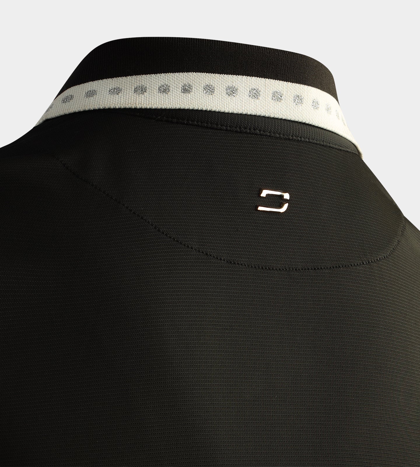LADIES COUTURE POLO - BLACK - Image 7