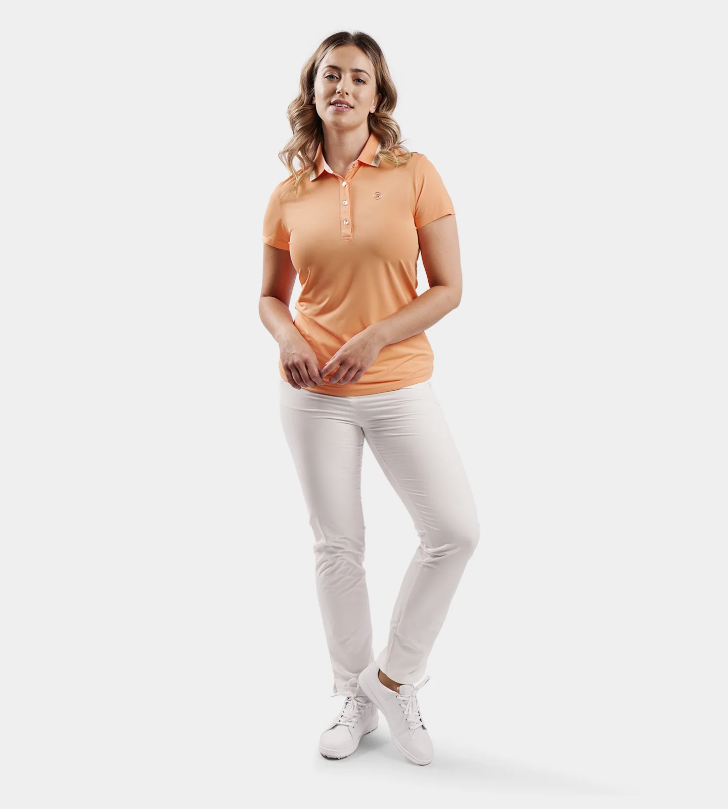 LADIES COUTURE POLO - CORAL - Image 9