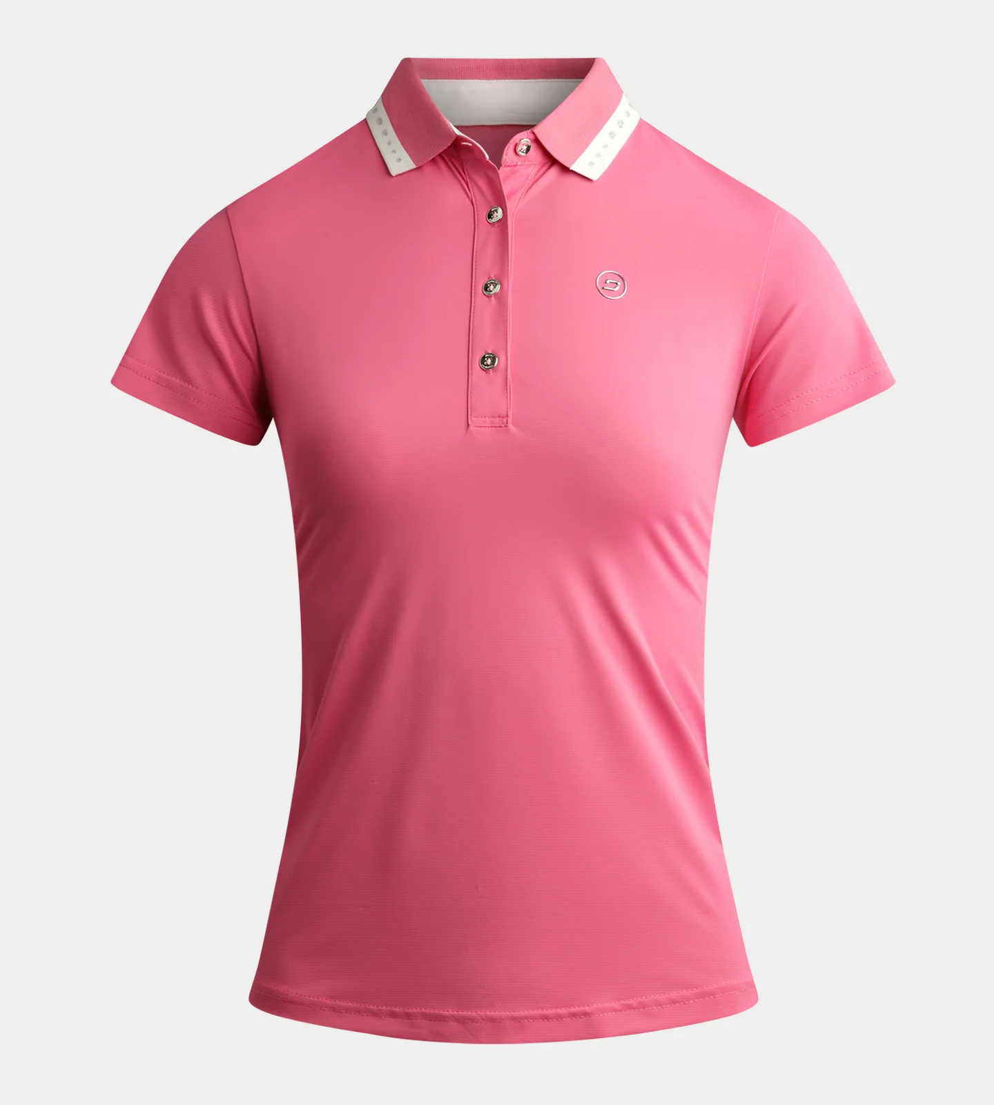 LADIES COUTURE POLO - PINK - Image 4