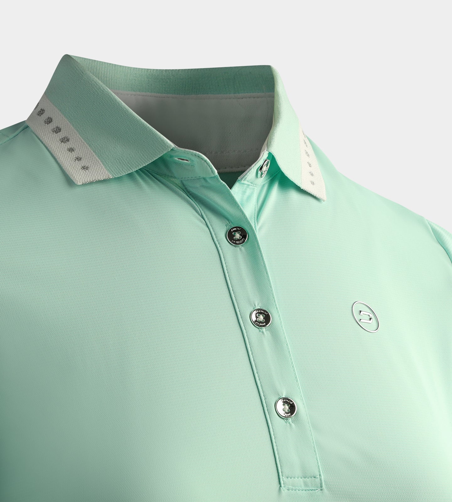 LADIES COUTURE POLO - TEAL - Image 6
