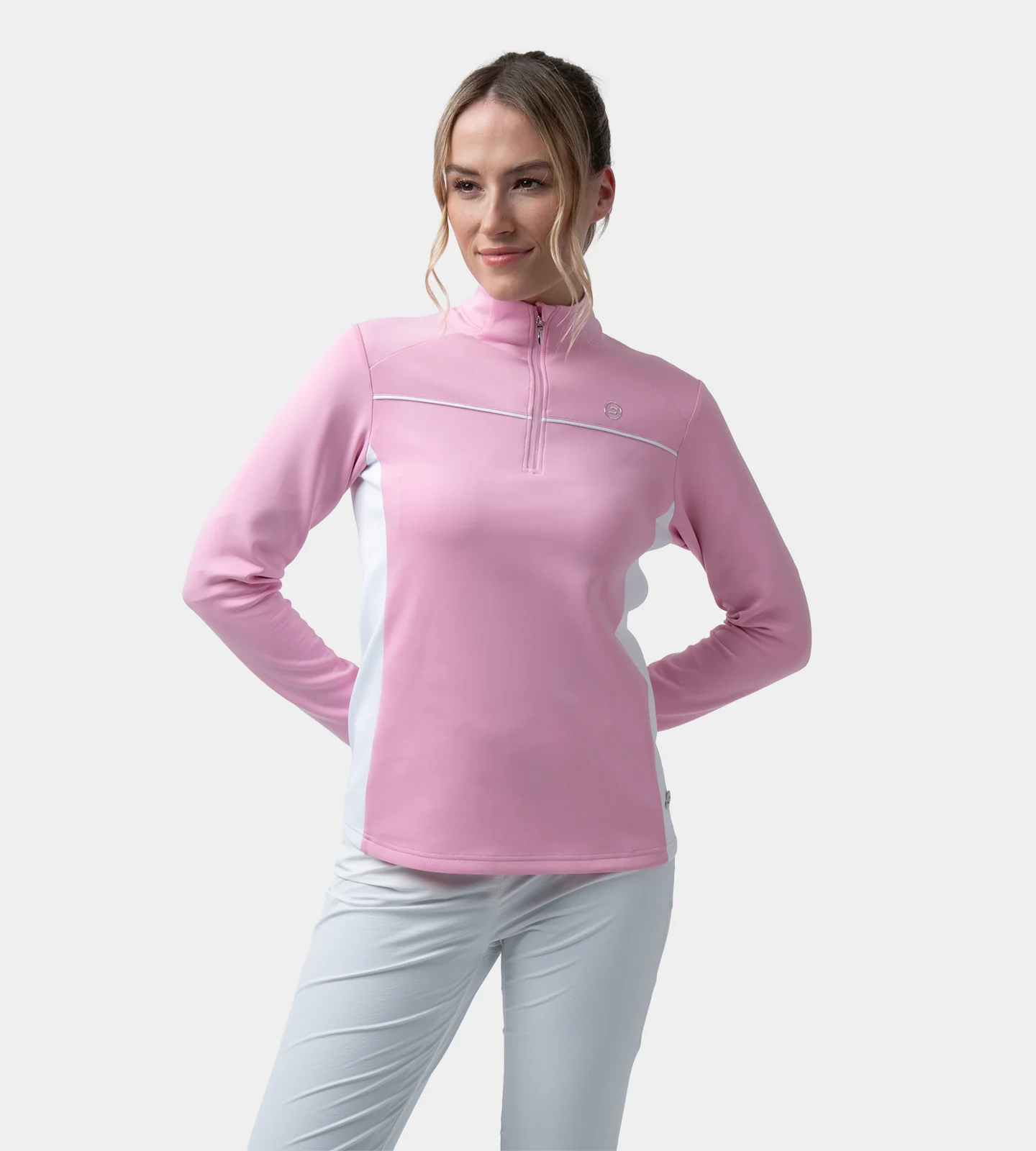 LADIES CROSS COUNTRY MIDLAYER - BLUSH