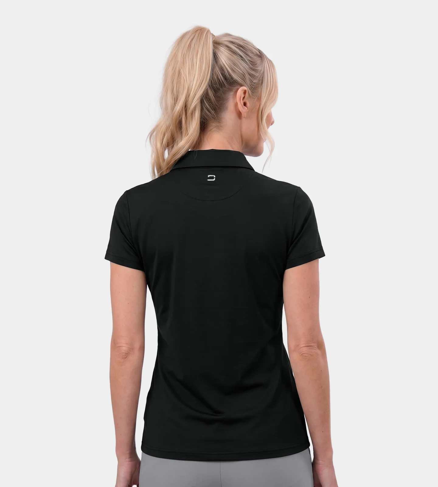 LADIES ELITE POLO - BLACK - Image 2
