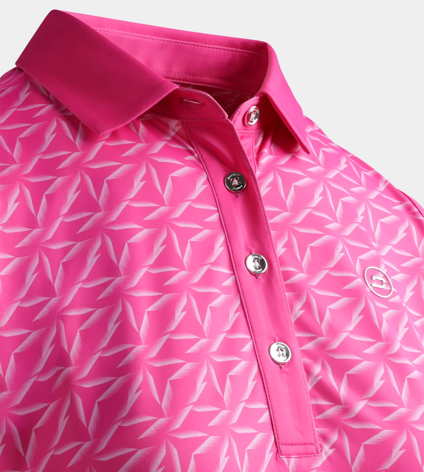 LADIES EMPIRE POLO - BRIGHT PINK - Image 6