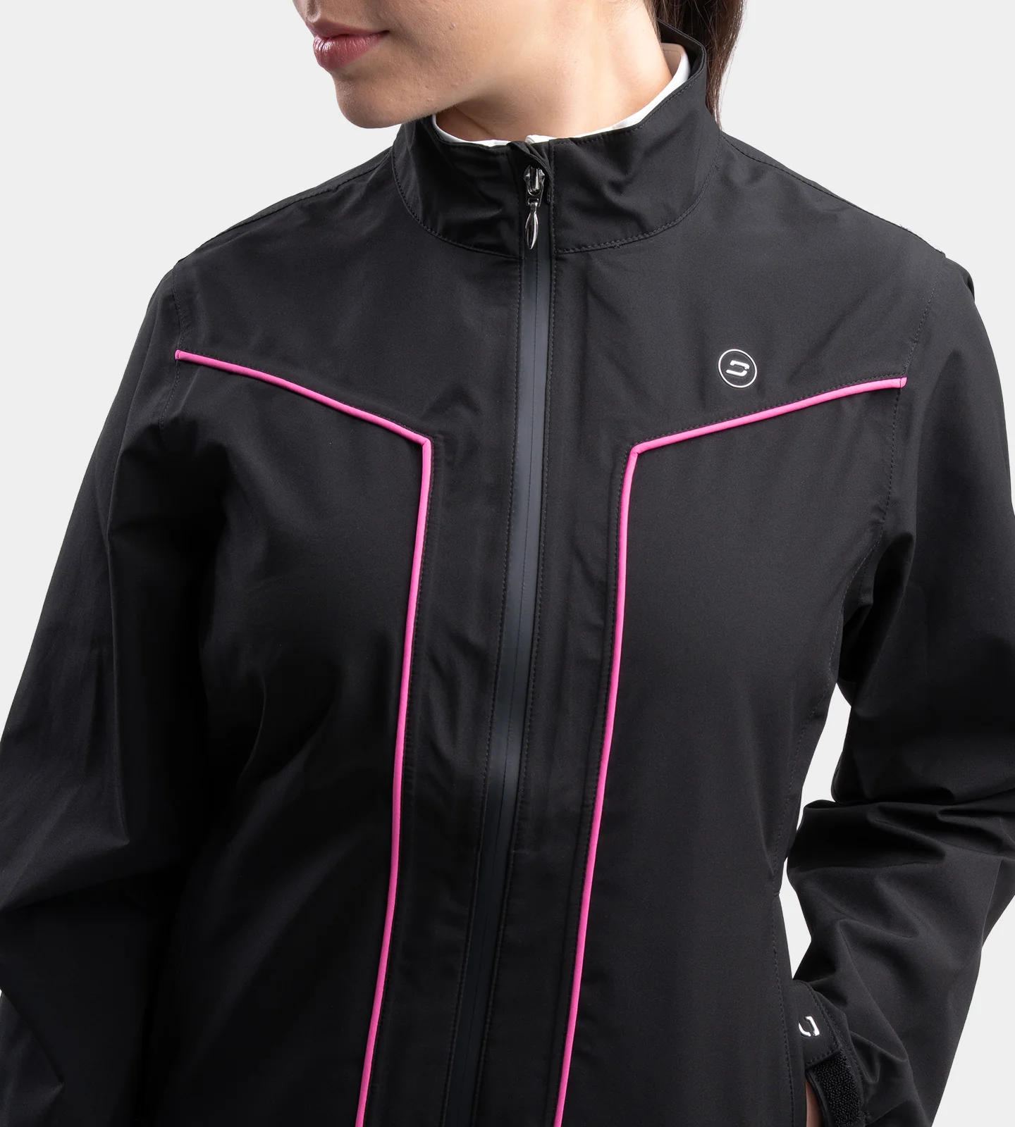 LADIES ESCAPADE RAIN JACKET - BLACK - Image 2