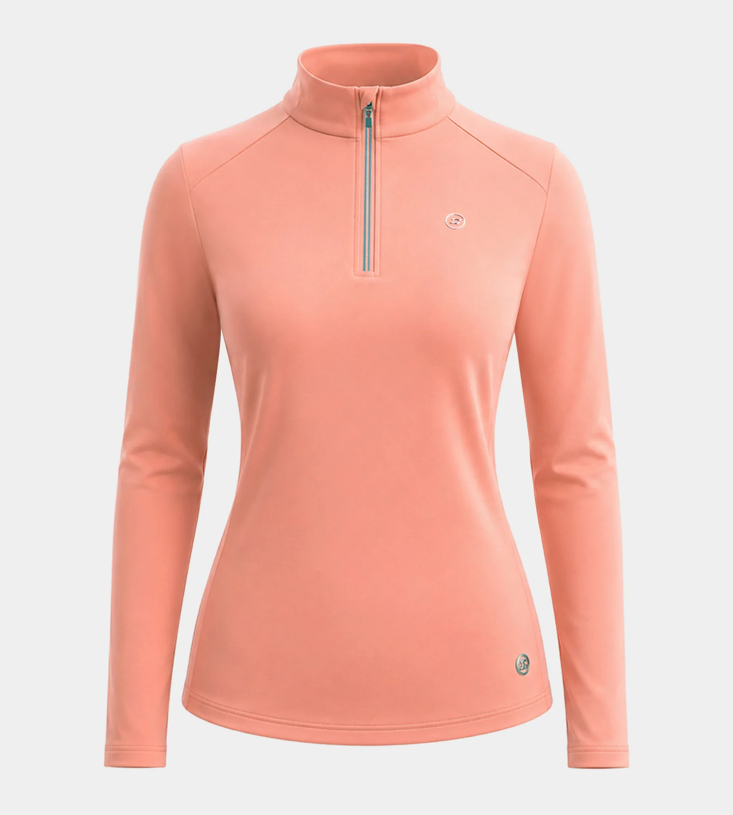 LADIES GALACTIC MIDLAYER - CORAL - Image 4