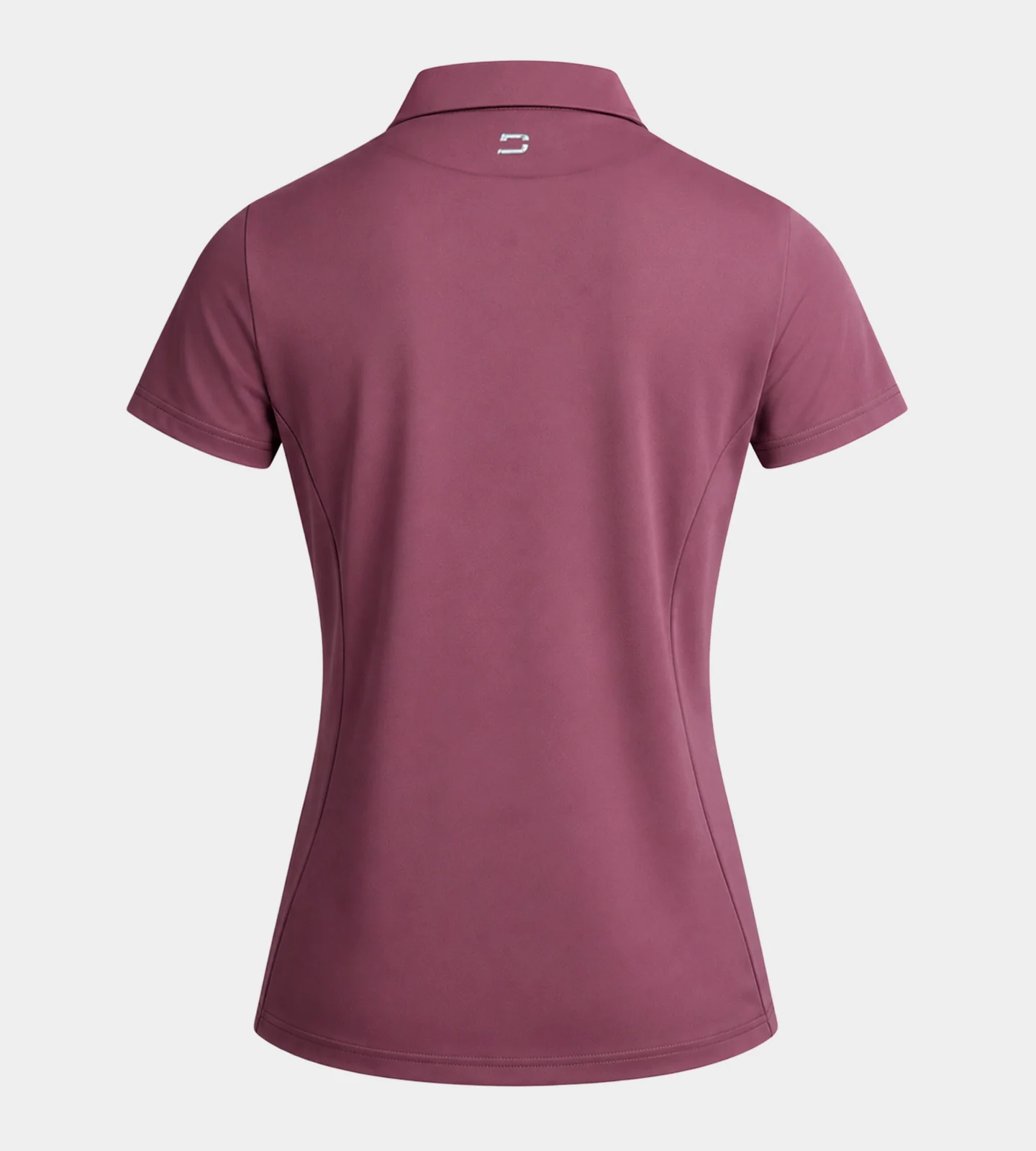 LADIES HEART ZIP POLO - MULBERRY - Image 5