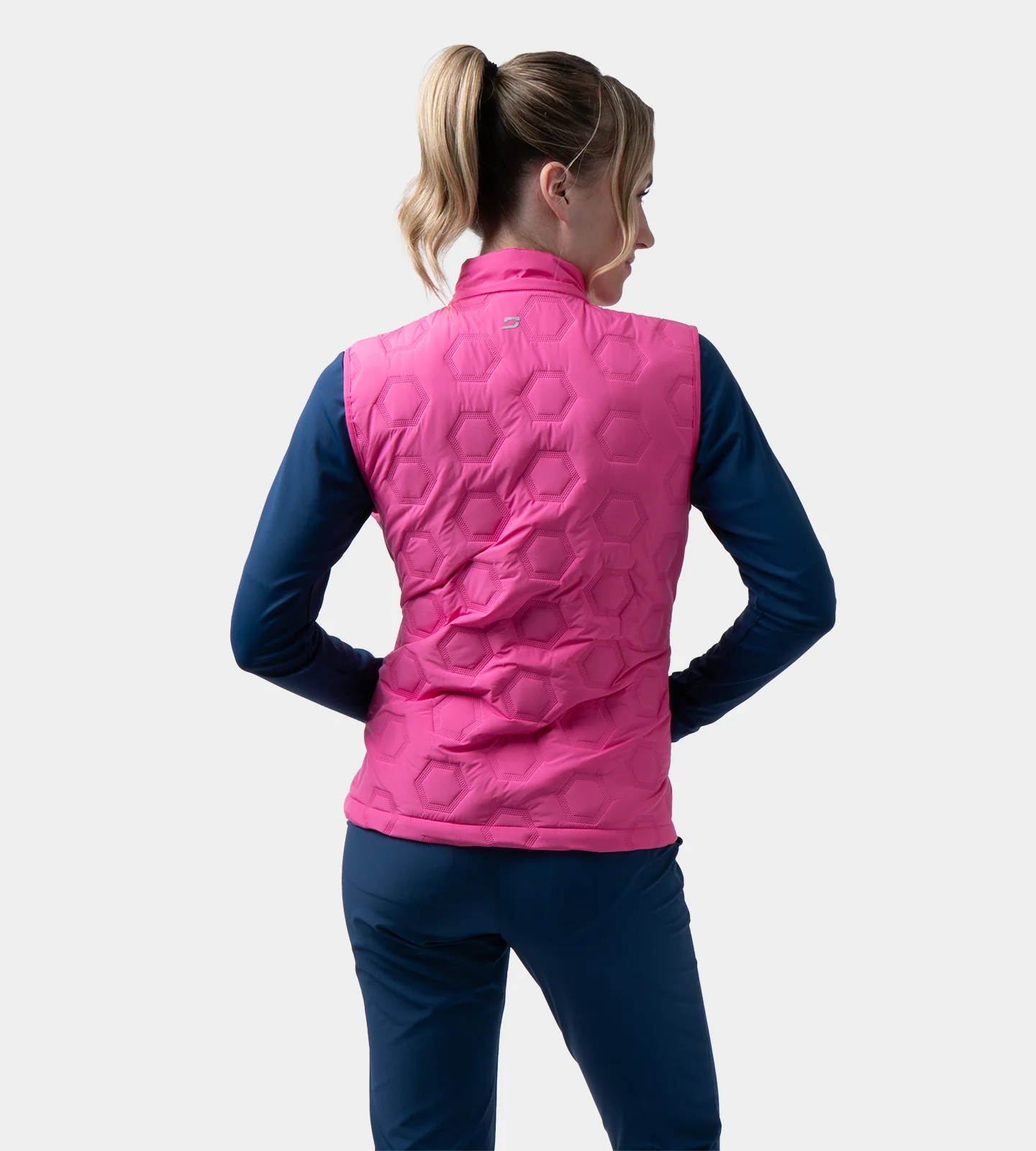 LADIES HEXA PERFORMANCE GILET - BRIGHT PINK - Image 2