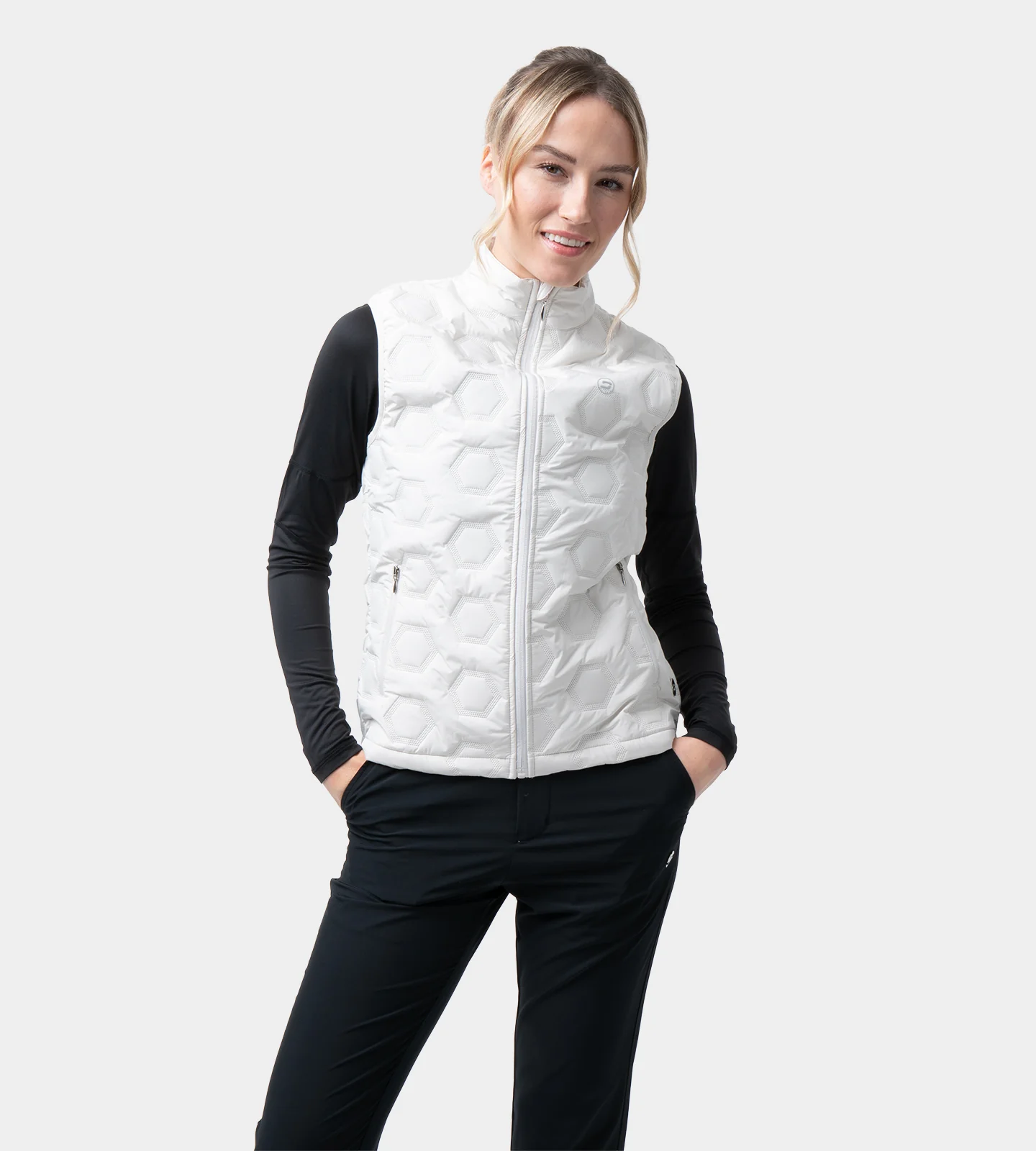 LADIES HEXA PERFORMANCE GILET - STONE