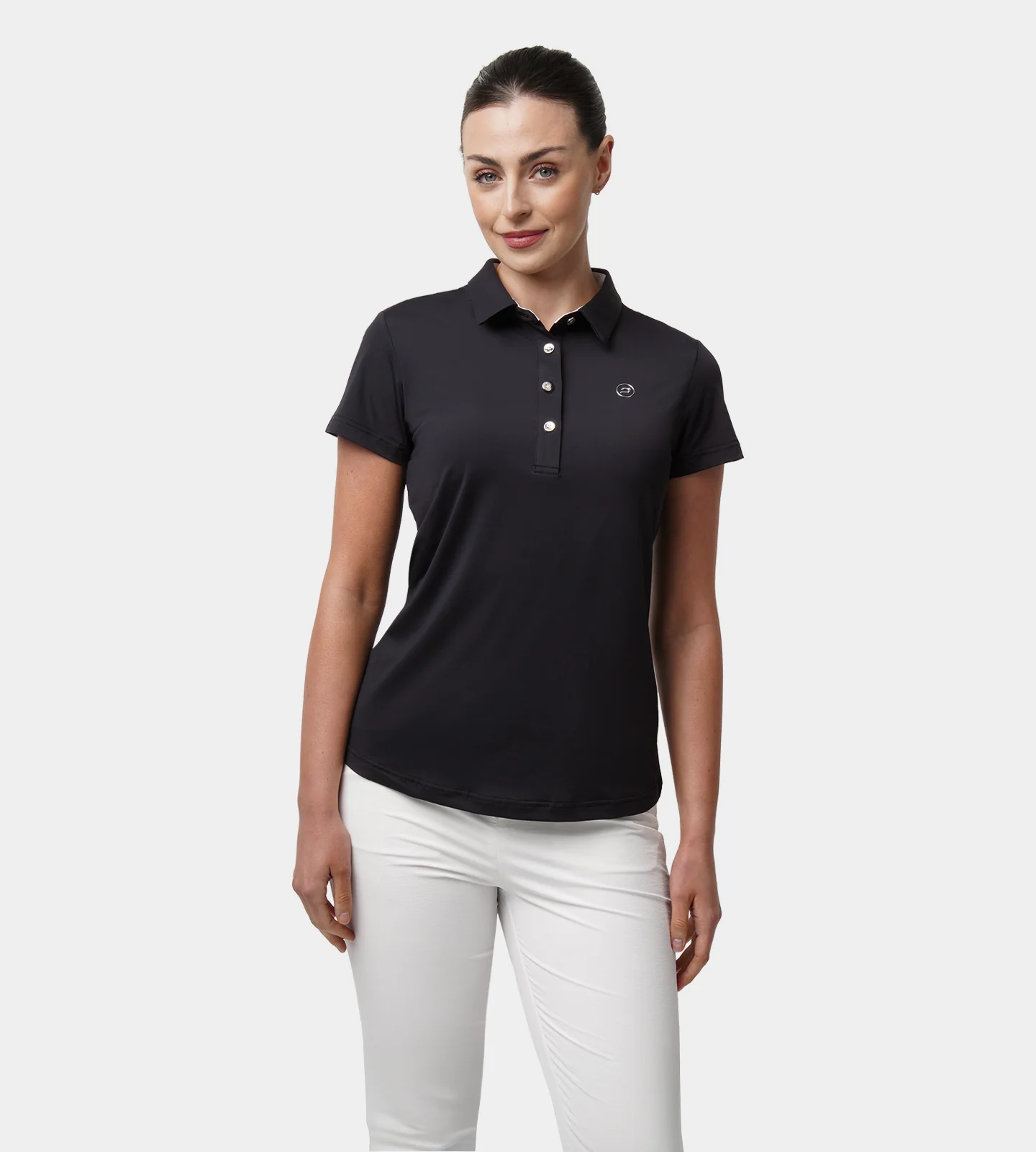 LADIES LEGACY POLO - BLACK