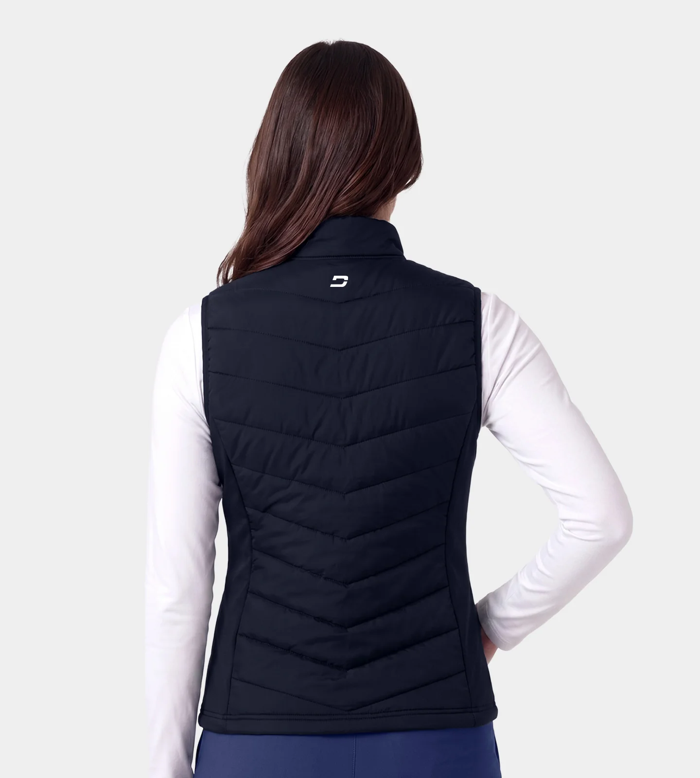 LADIES PANAMA GILET - NAVY - Image 2