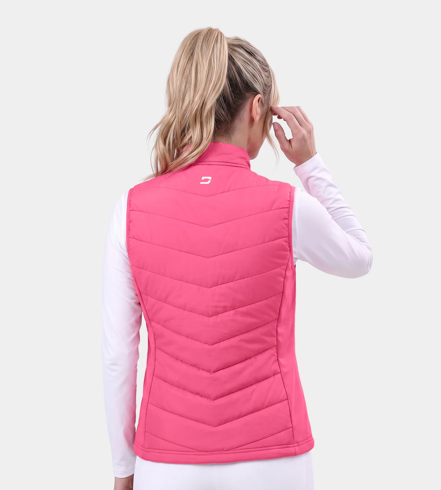 LADIES PANAMA GILET - PINK - Image 2